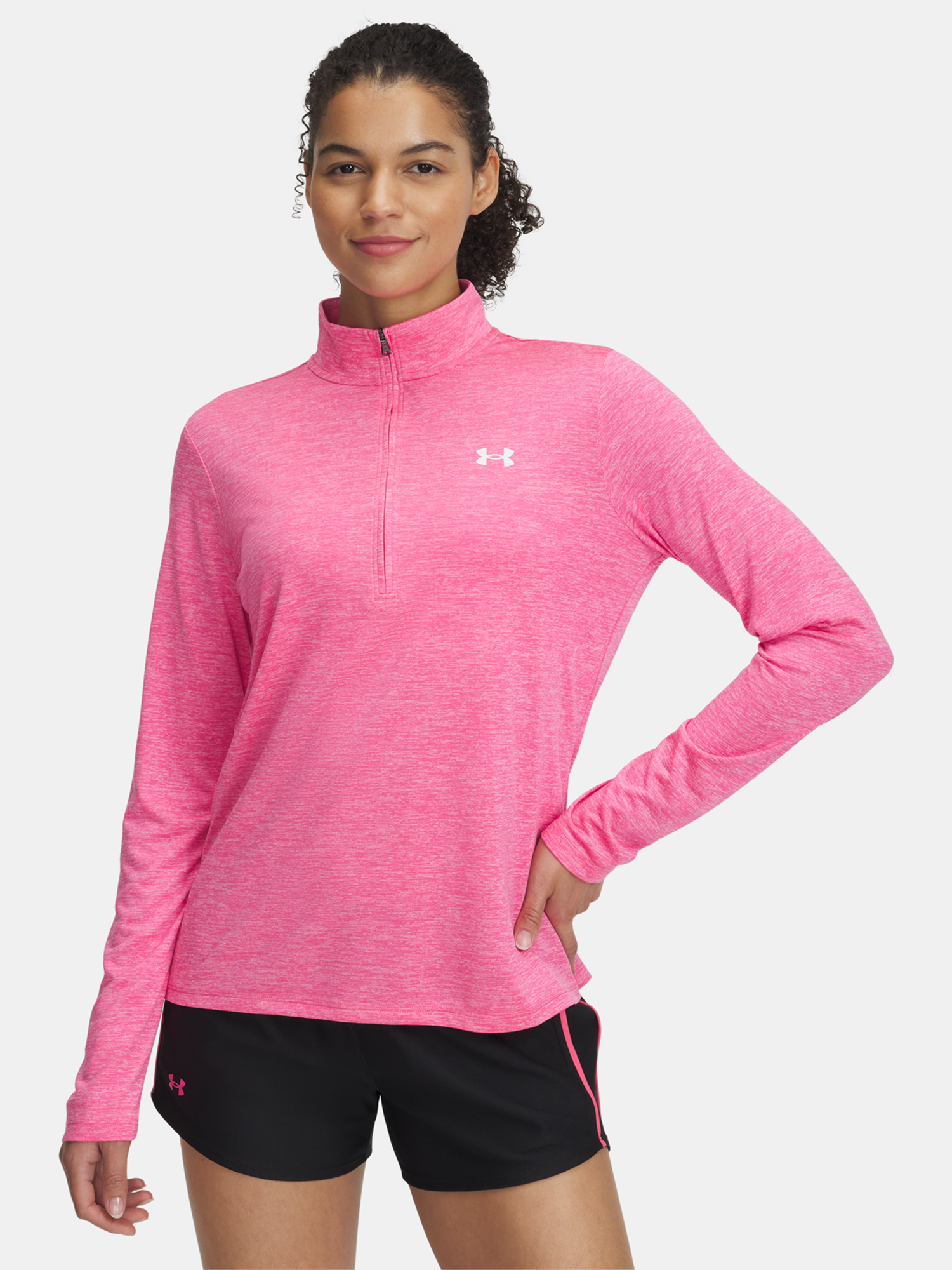 Women's T-shirt Under Armour Tech 1/2 Zip- Twist - Women's