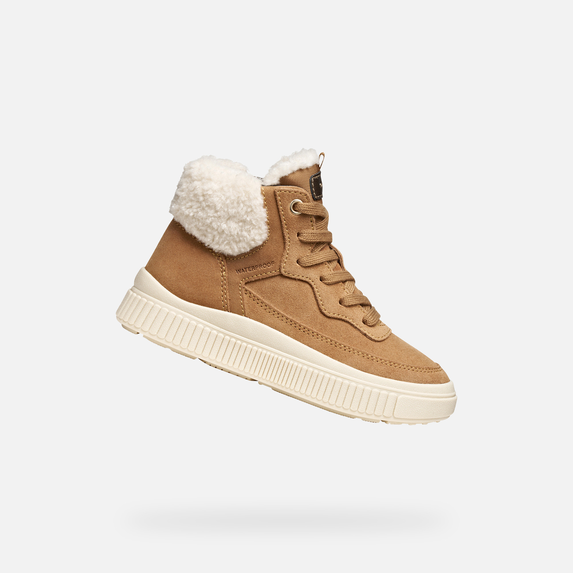 Brown Girls Geox Laquinny WPF Sneakers - Girls