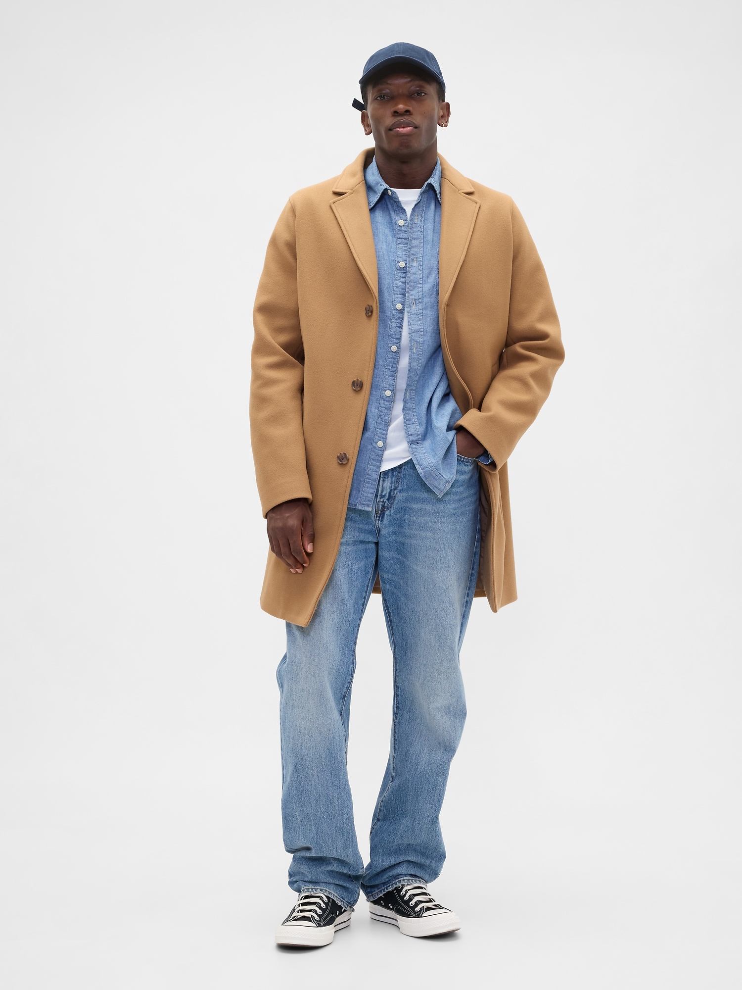 GAP Kabát Relaxed - Pánské