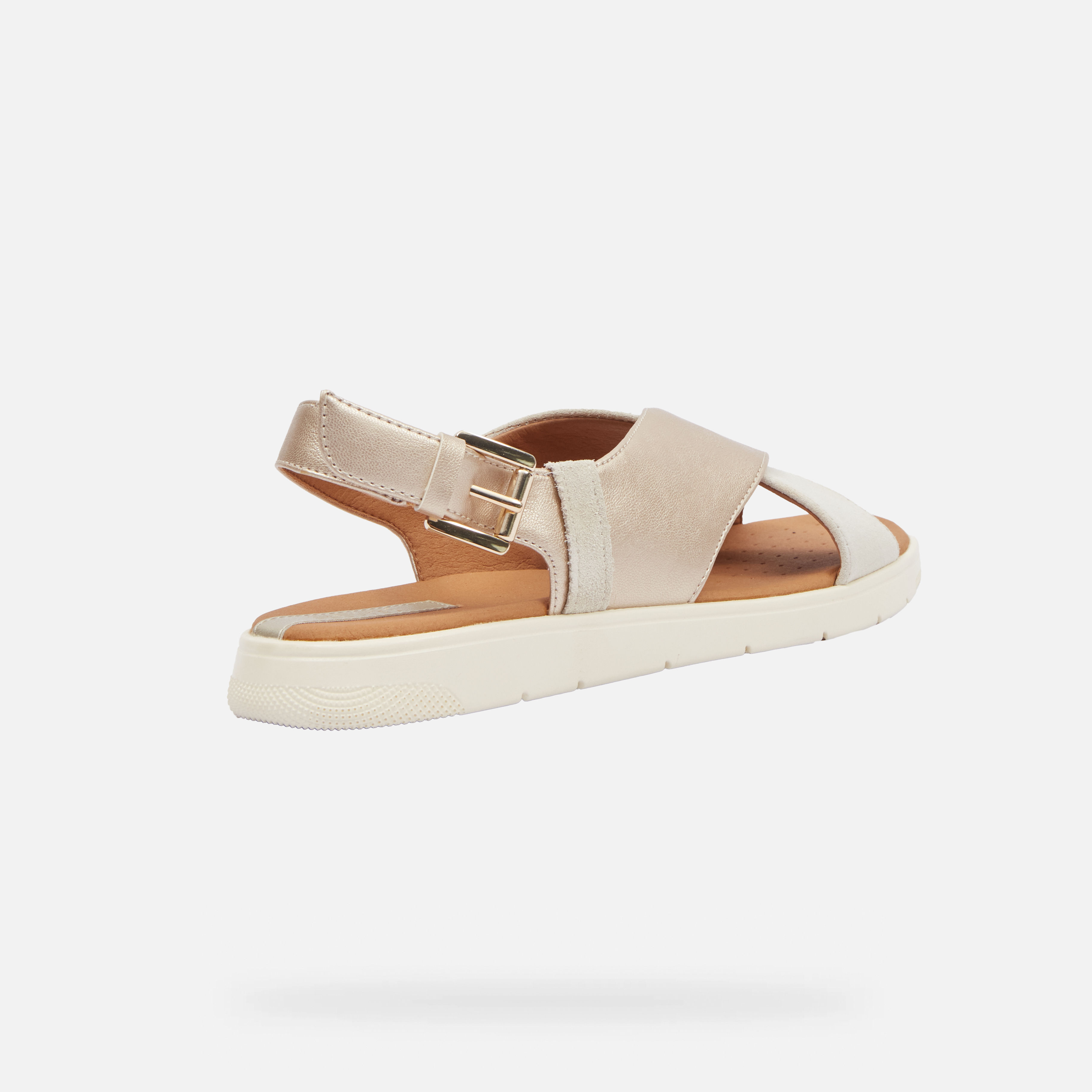 Gold women's sandals Geox Dandra - Women's