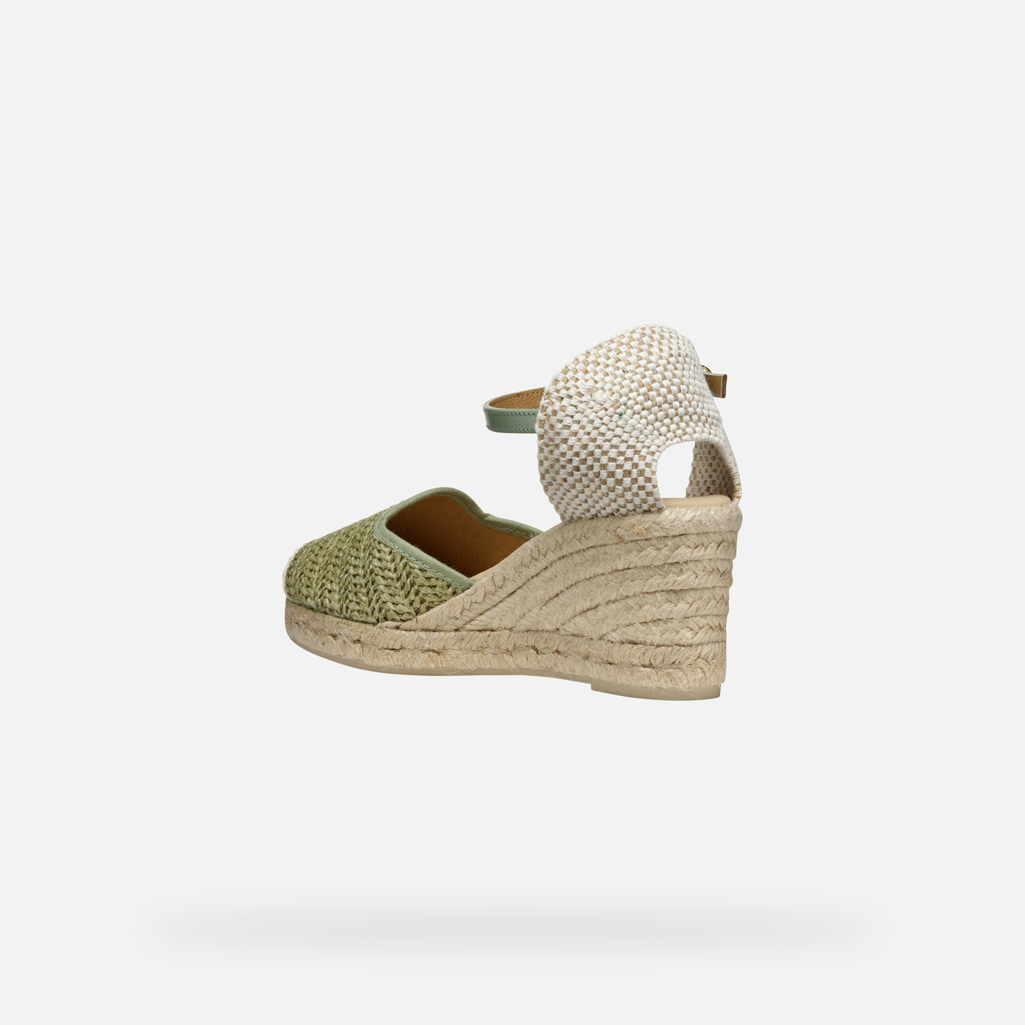 Light green women&#039;s sandals Geox Gelsa Low - Women&#039;s