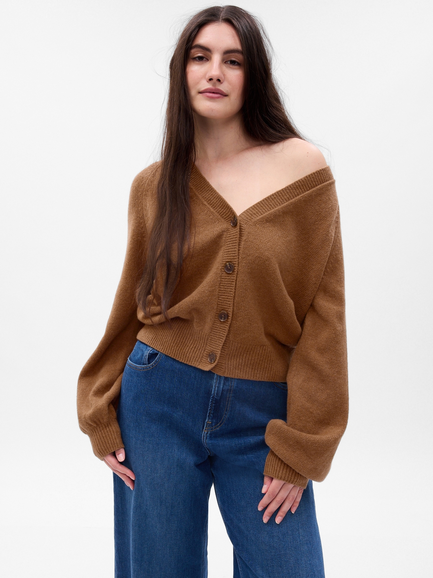 Cardigane pentru femei GAP - maro