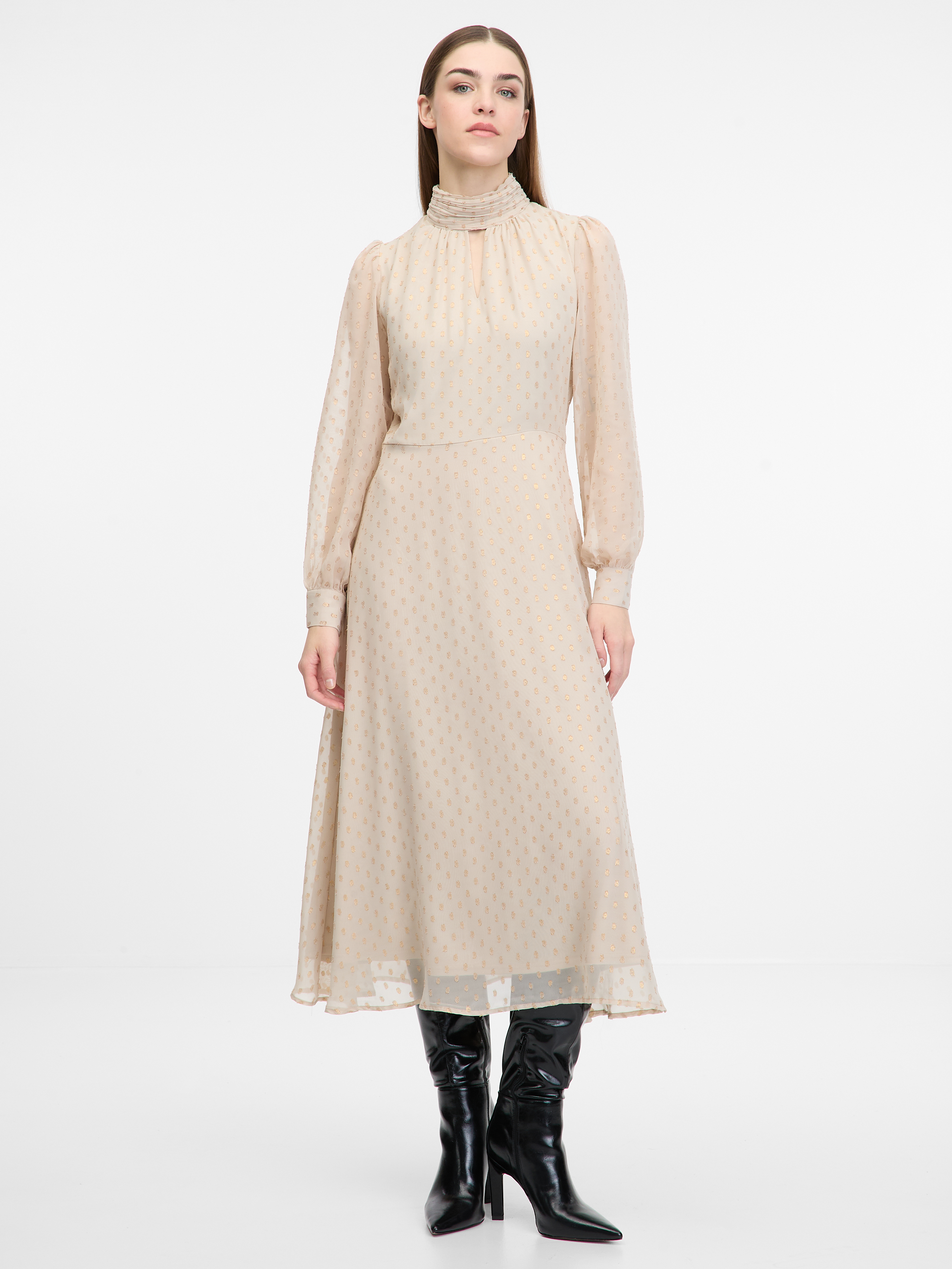 Beige women's midi dress ORSAY - Women's