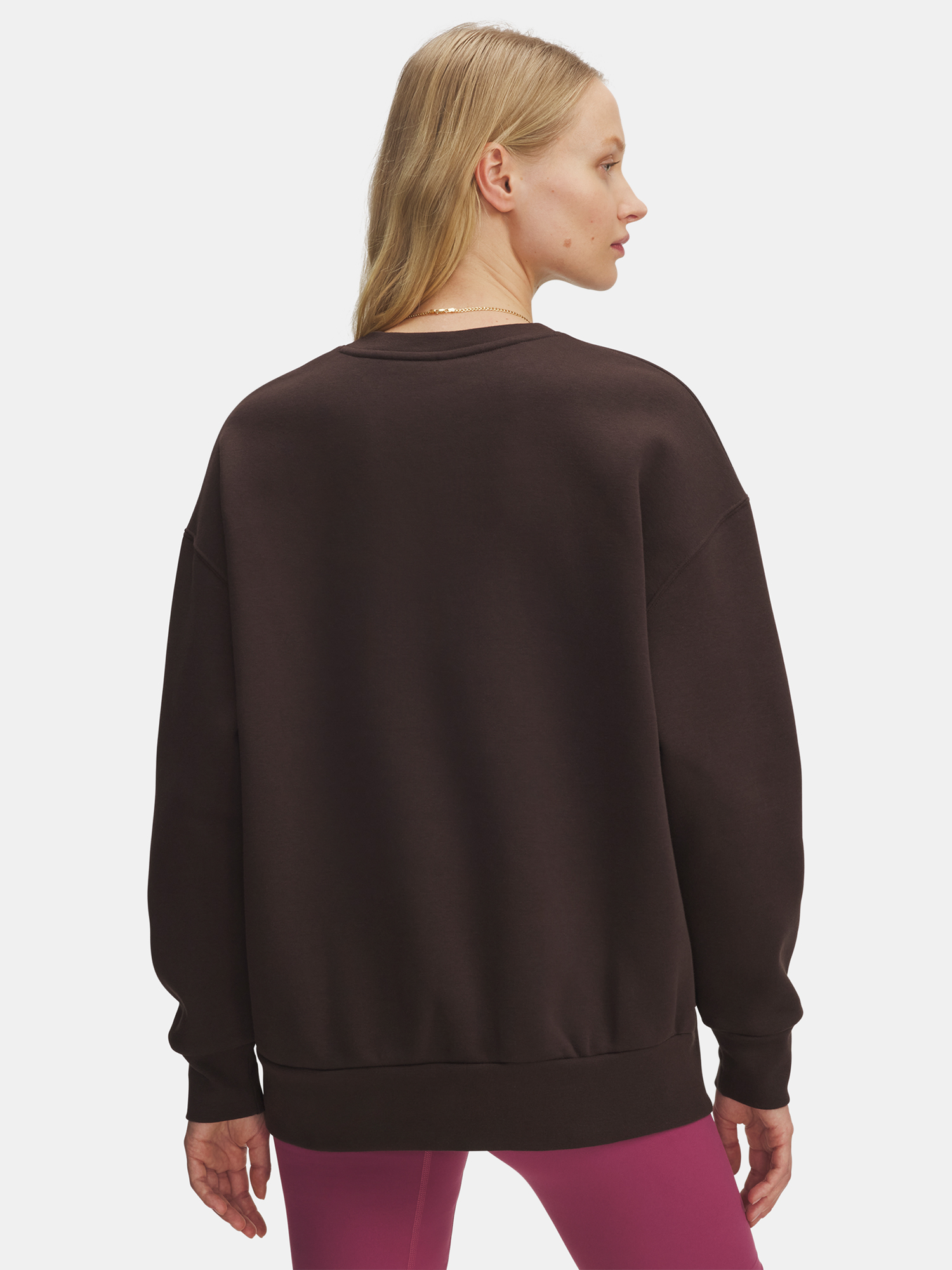 Under Armour UA Icon Fleece OS Crew-BRN Women's Sweatshirt - Women's