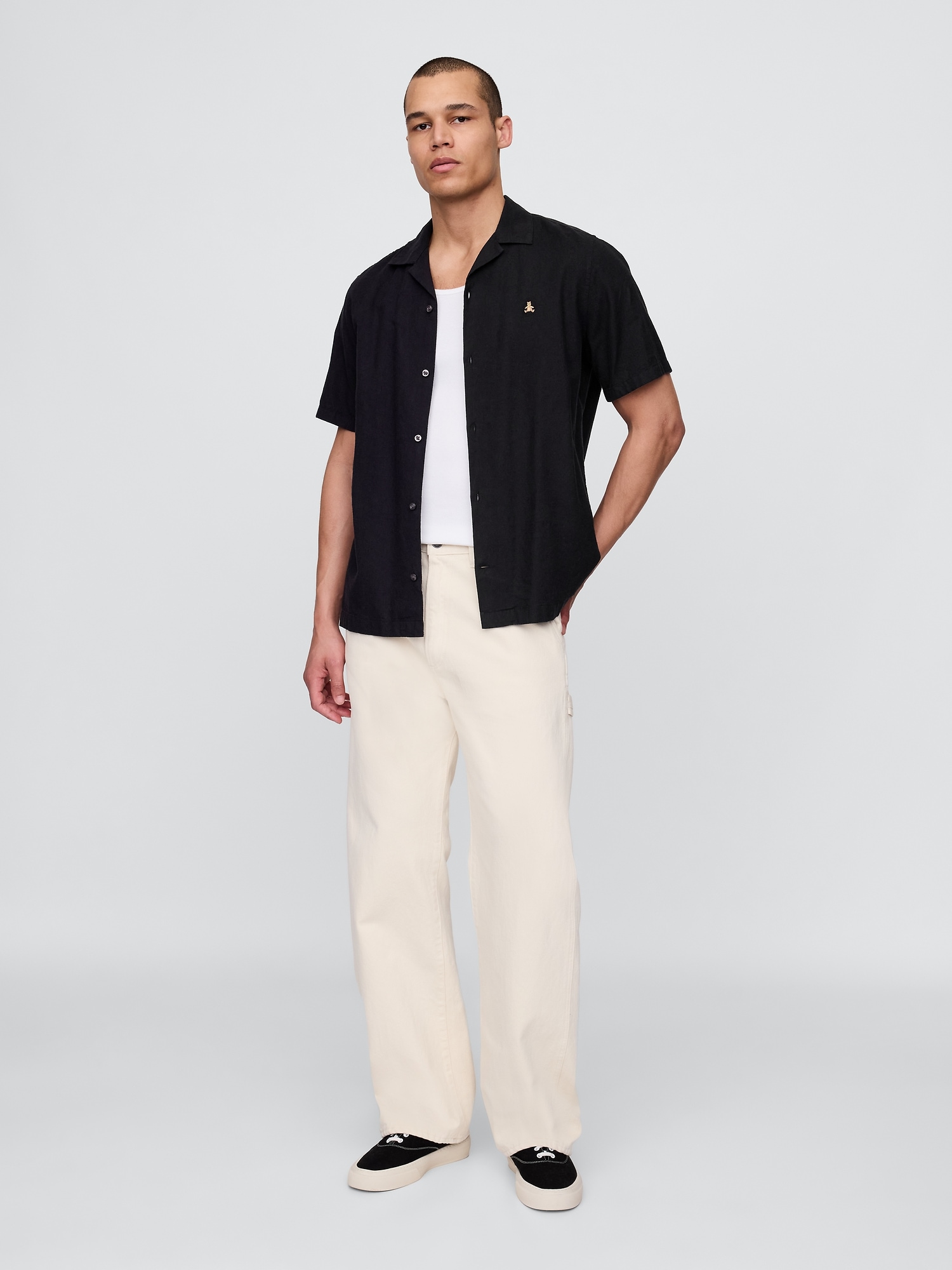 Ленена риза GAP Brannan Bear - мъжка