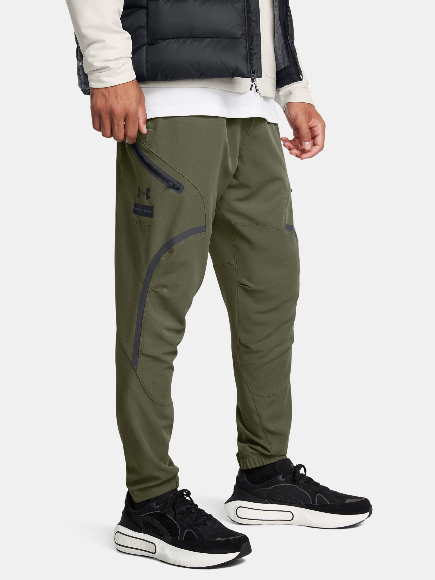 Men's Sports Pants Under Armour UA UNSTOPPABLE CARGO PANTS-GRN - Men's