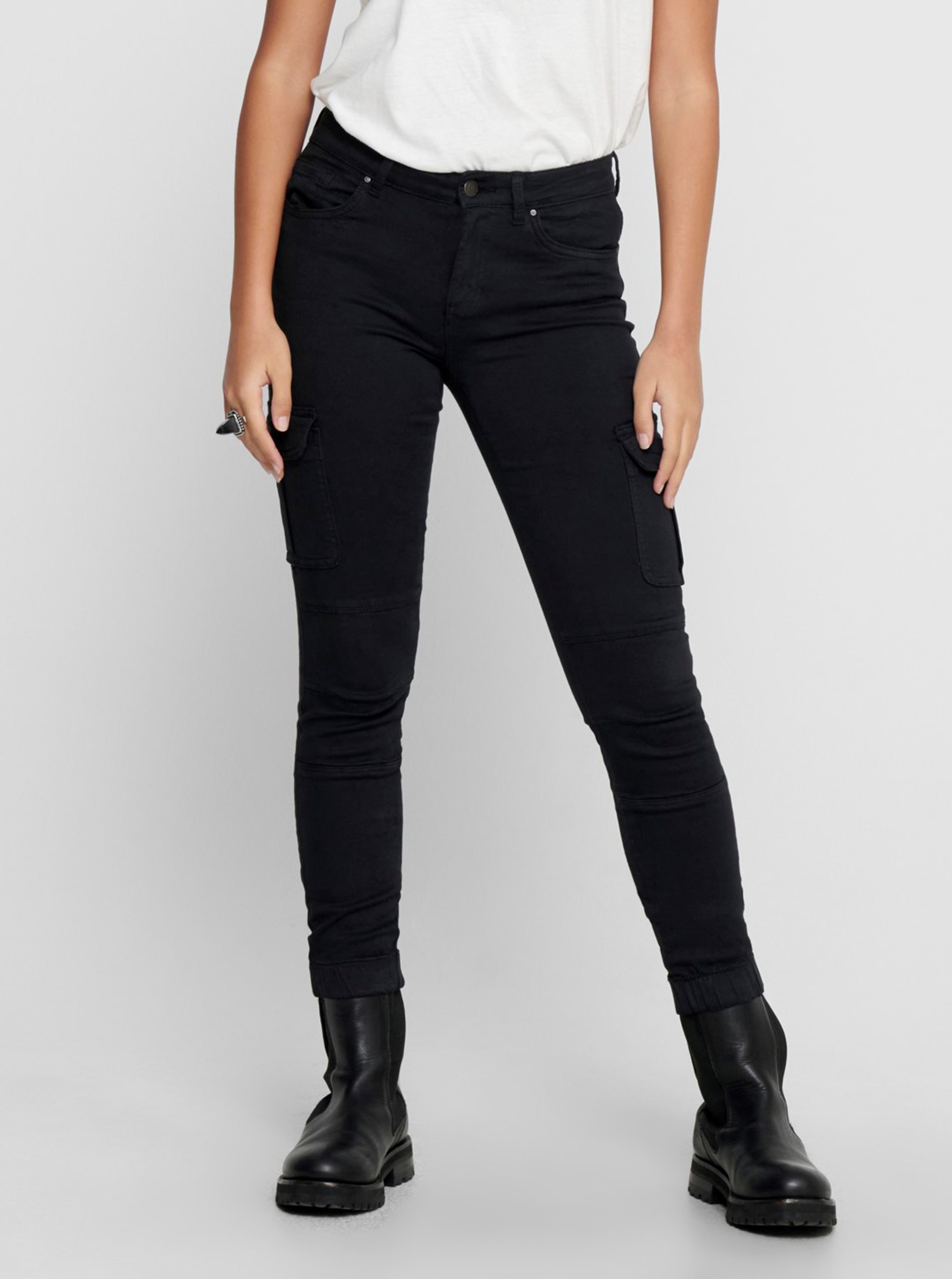 Black pants with only pockets