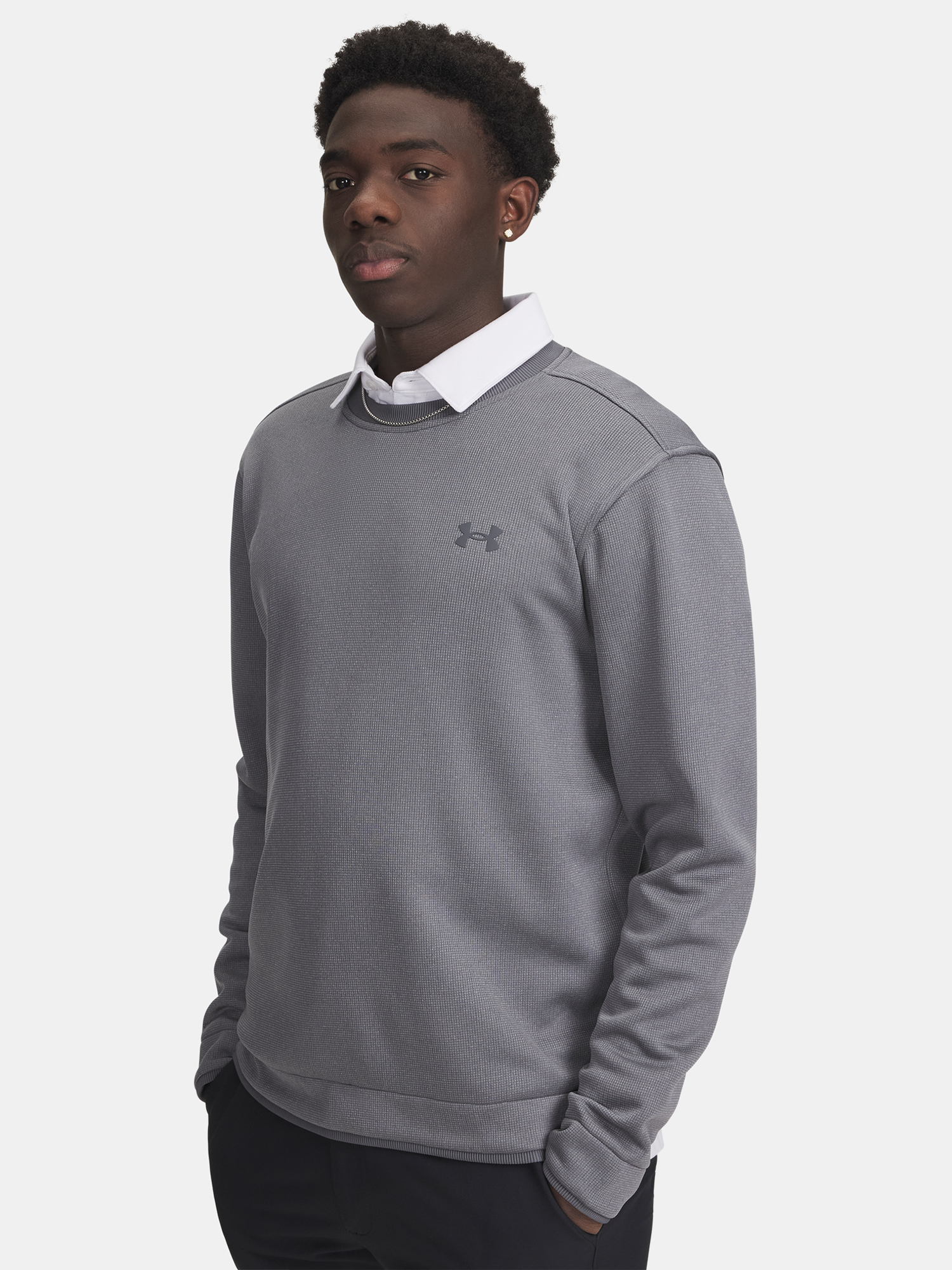 Men&#039;s Under Armour UA M Sweater Fleece Crew-GRY - Men&#039;s