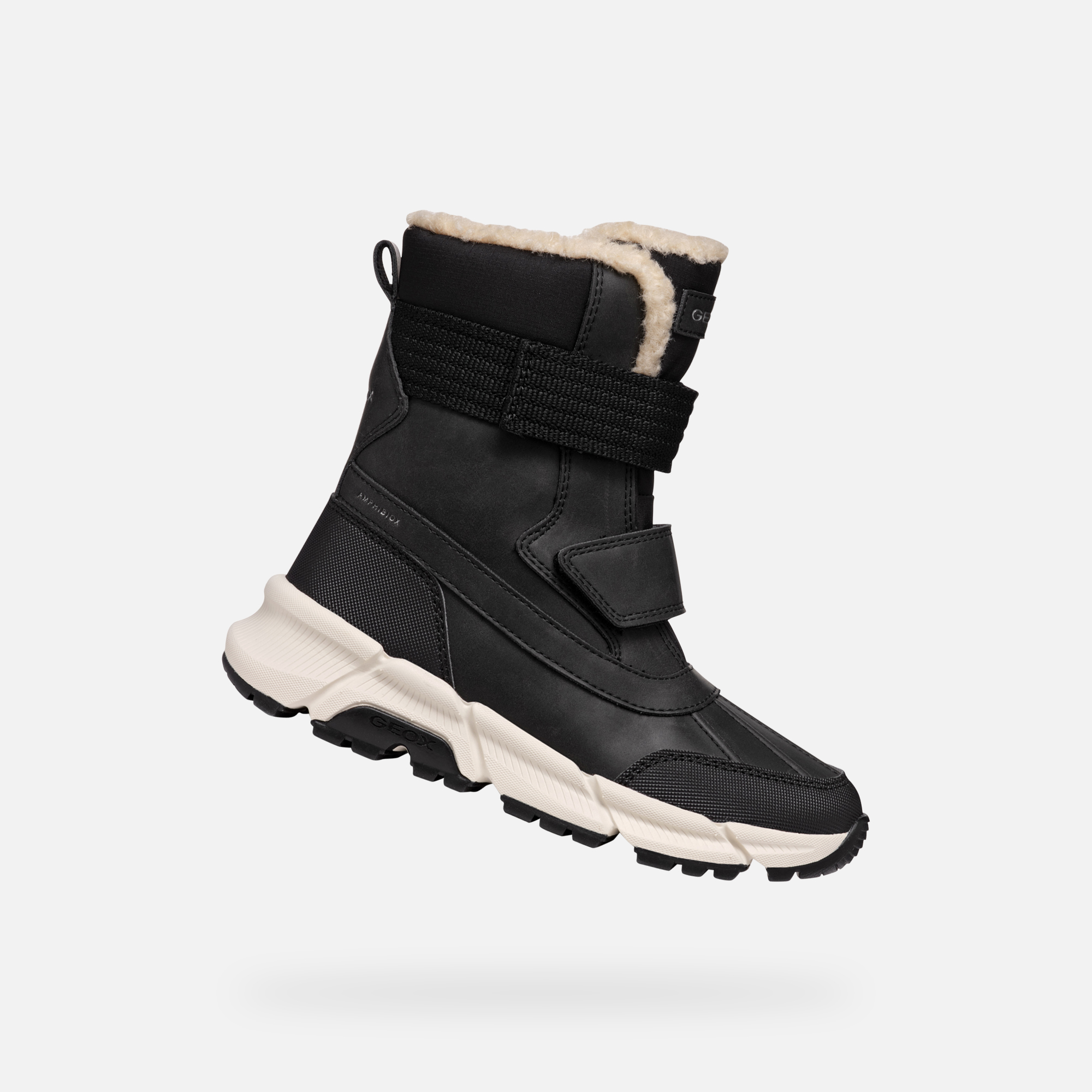 Black boys ankle boots Geox Flexyper Plus - Boys