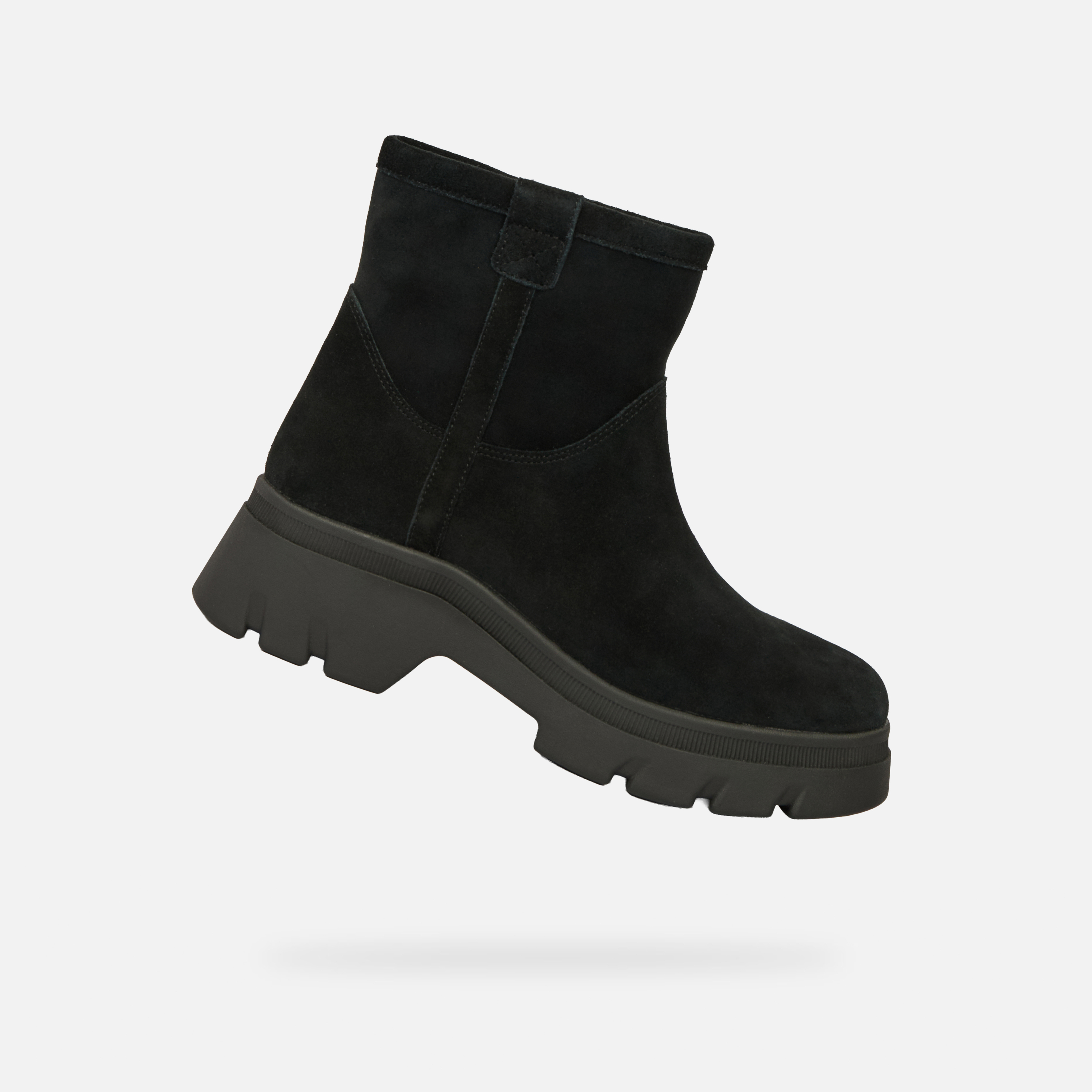 Black Womens Ankle Boots Geox Pluette - Ladies