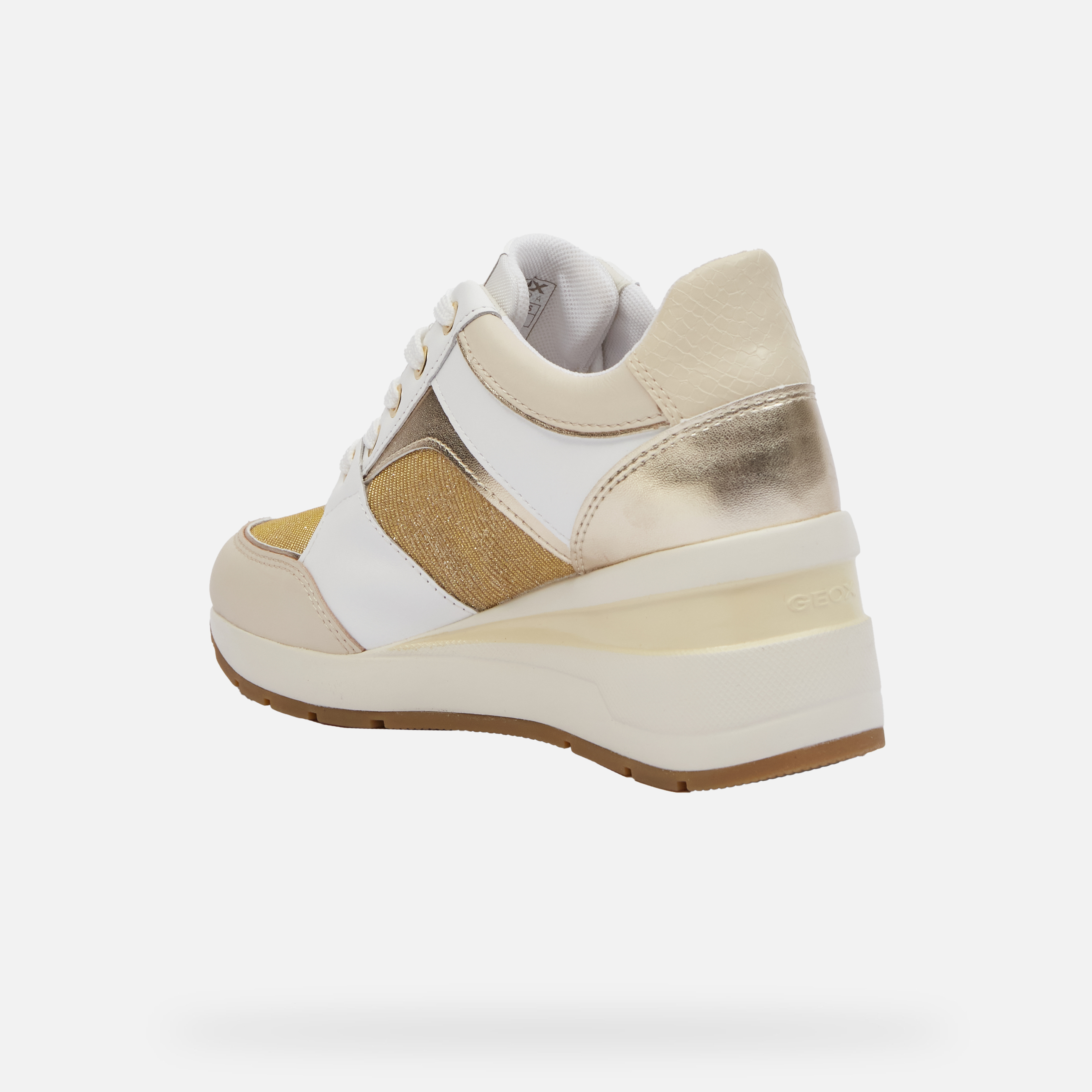 White women's sneakers Geox Zosma - Women's