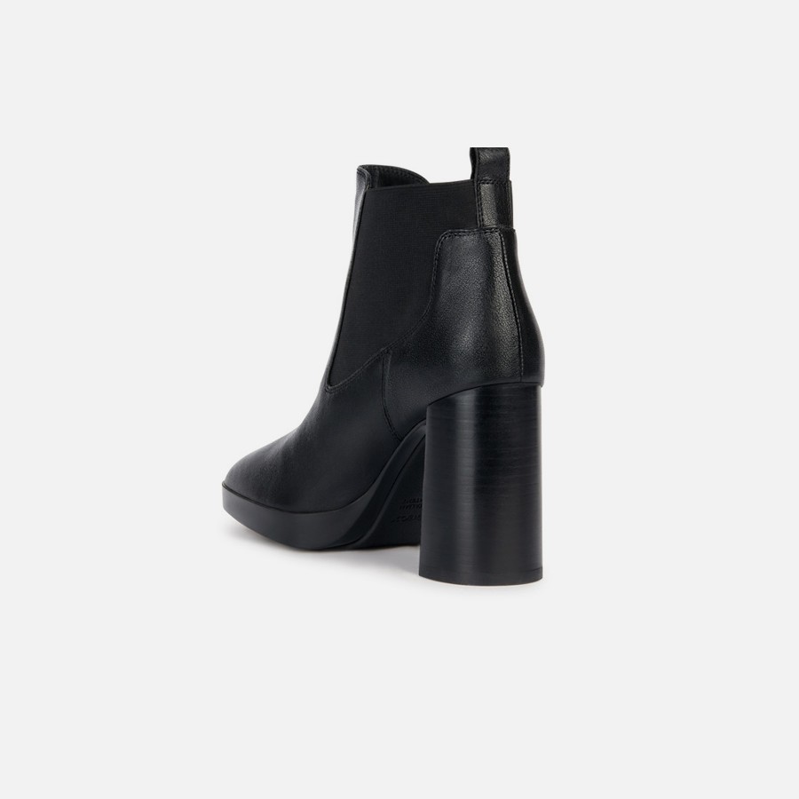 Black women's ankle boots Geox Teulada - Women's