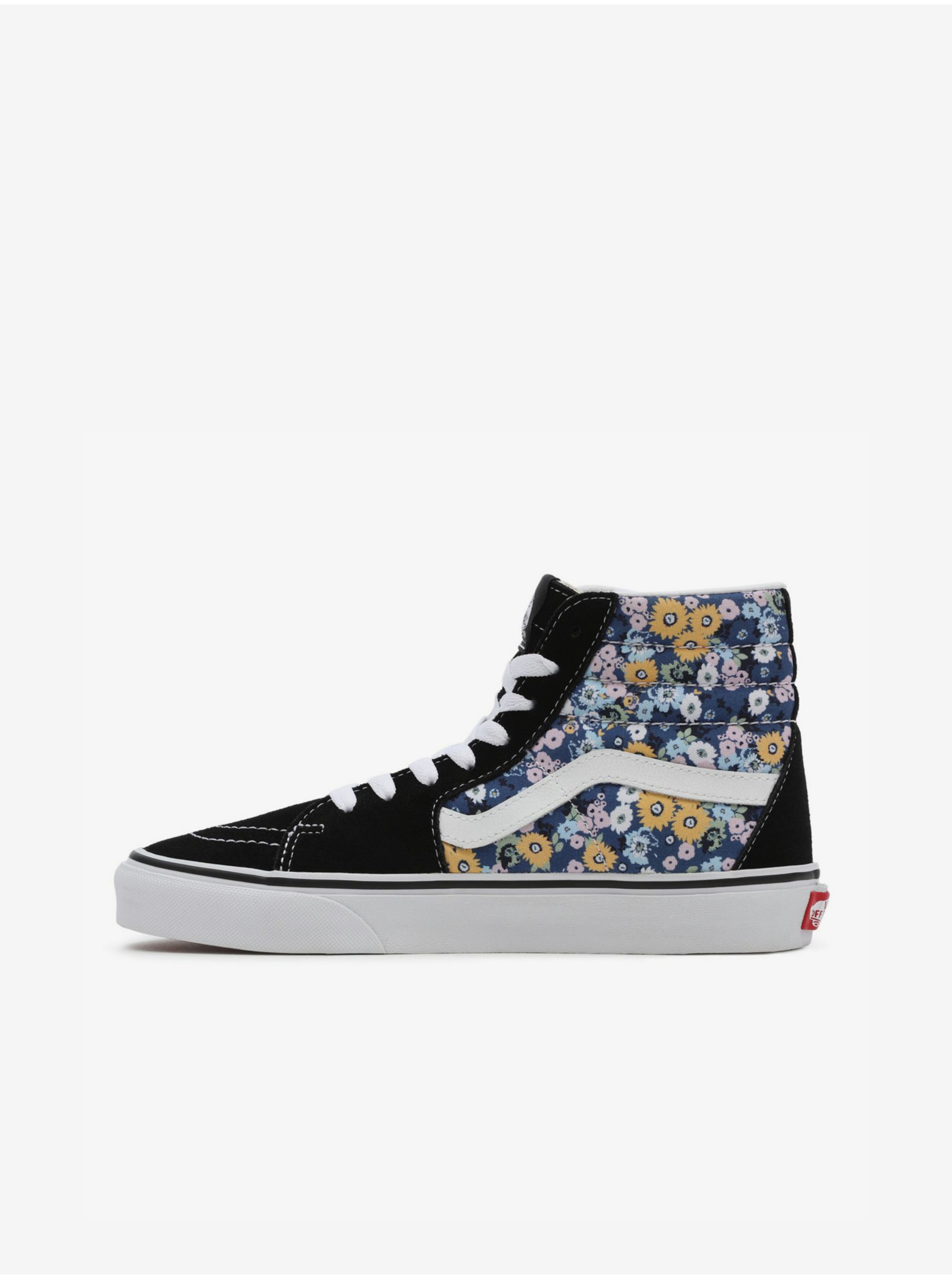 Vans Blue-Black Women Patterned Ankle Sneakers with Suede Details - Women
