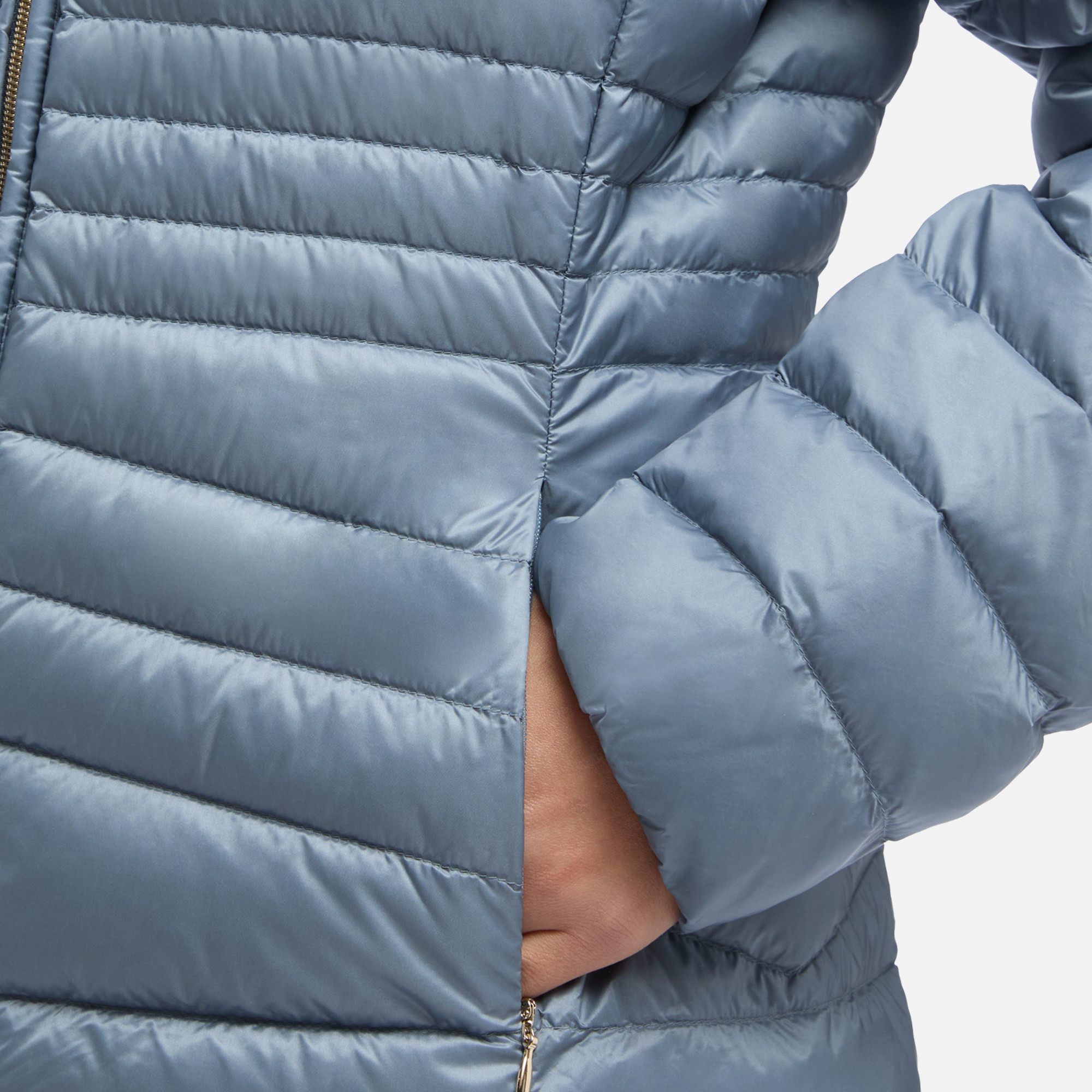 Light Blue Women's Down Jackets Geox Jaysen - Women's