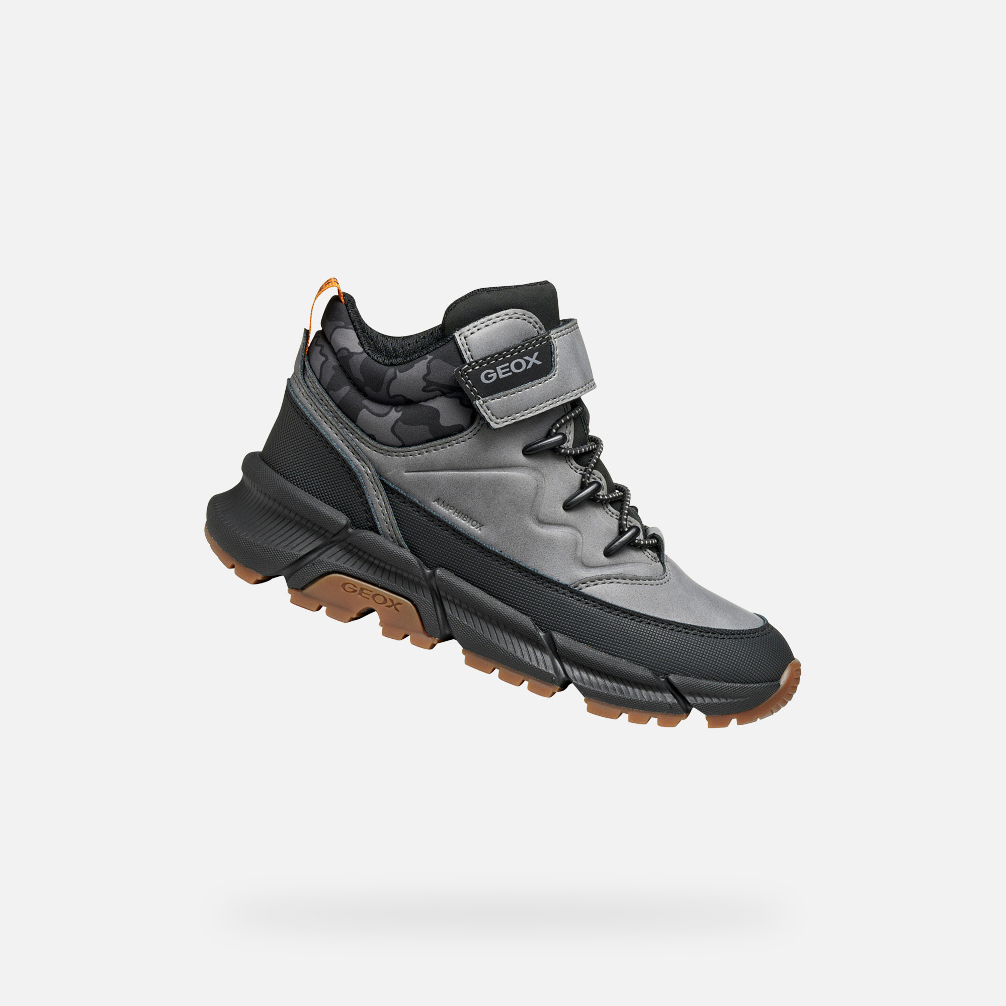Light grey boys ankle boots Geox Flexyper Plus - Boys