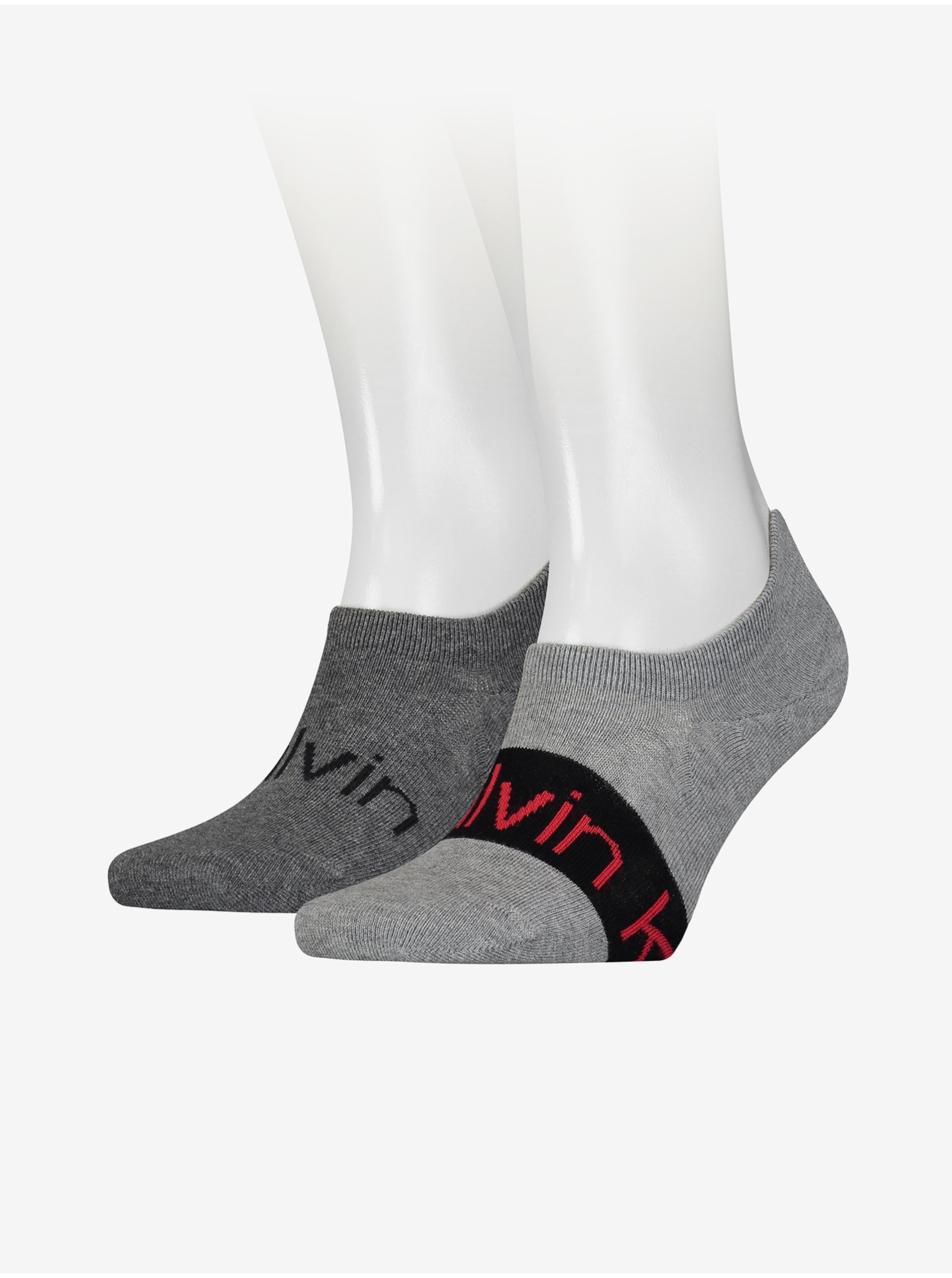 Set of two pairs of gray men's socks Calvin Klein Underwear - Men