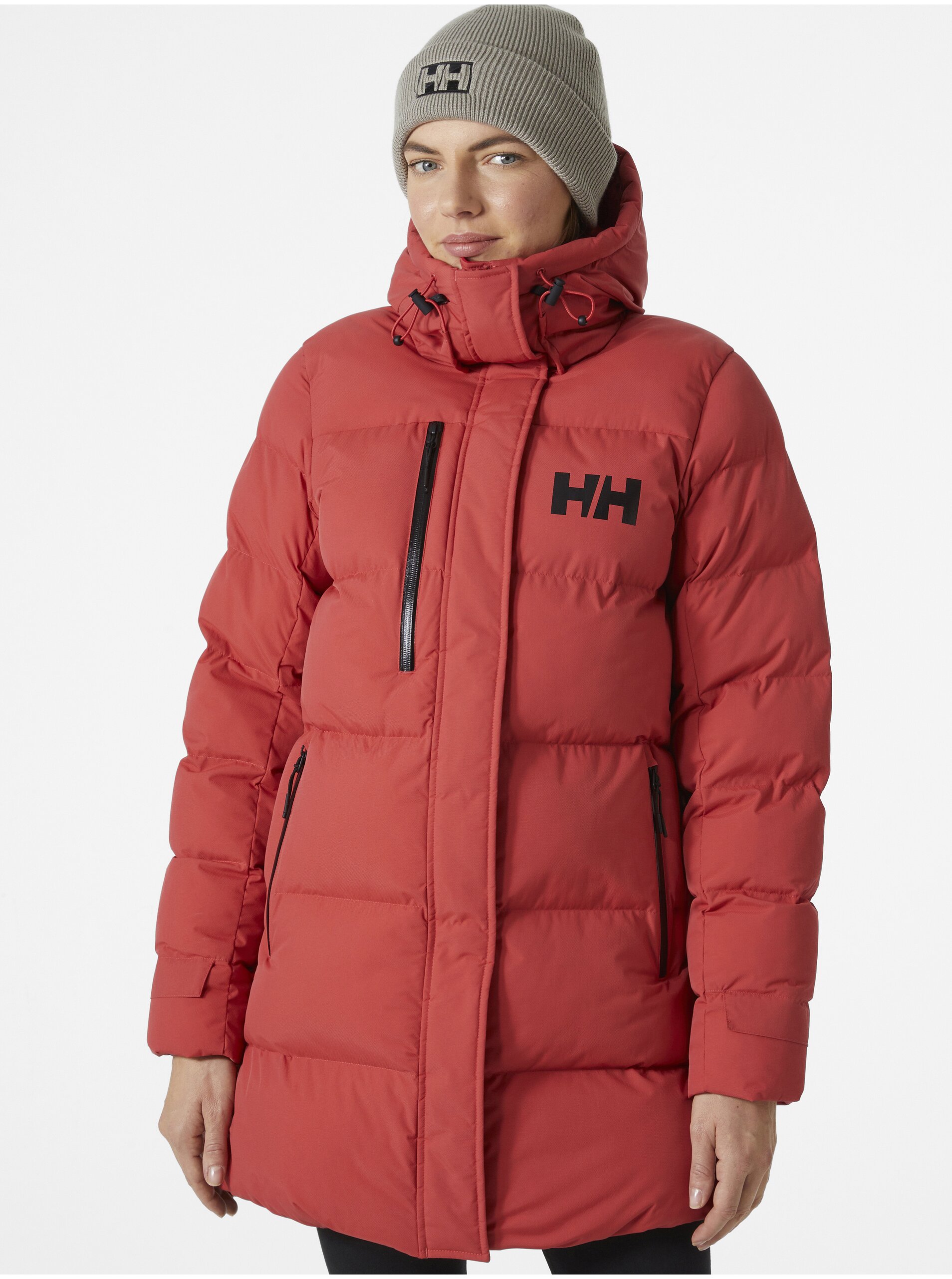 Women's red winter quilted jacket HELLY HANSEN W ADORE PUFFY P - Women