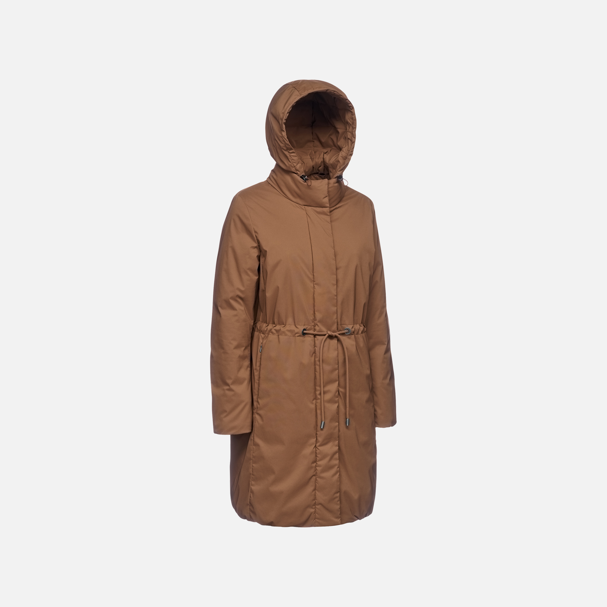 Brown women's coat Geox Eleana - Women's