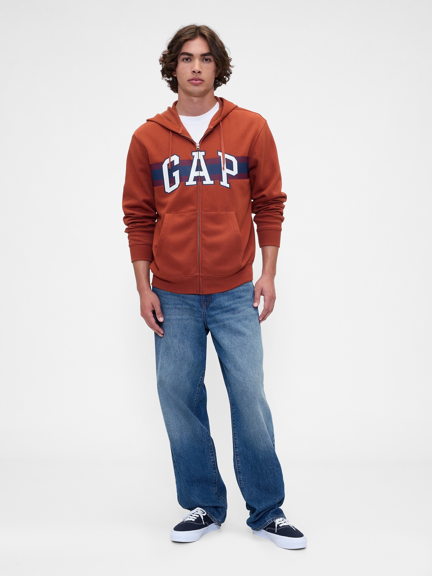 GAP Zipper Logo Sweatshirt - Mens