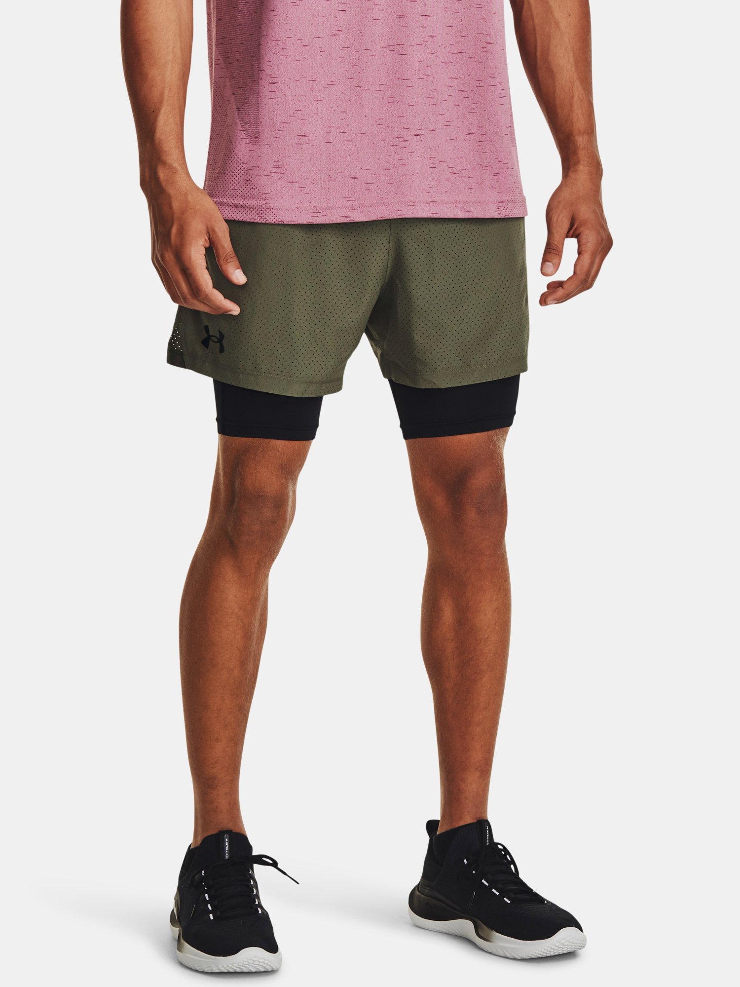 Under Armour Shorts UA Vanish Wvn 2in1 Vent Sts-GRN - Men