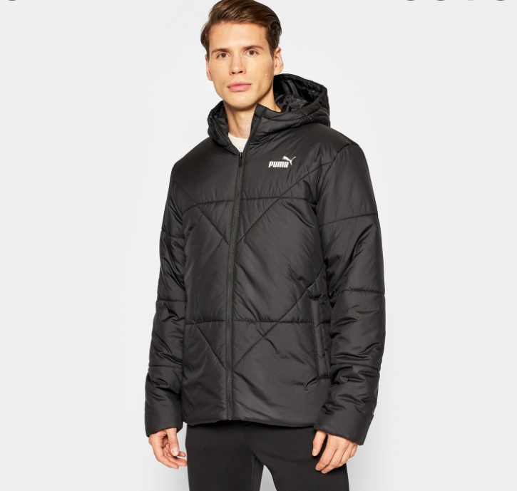 puma ess padded jacket black