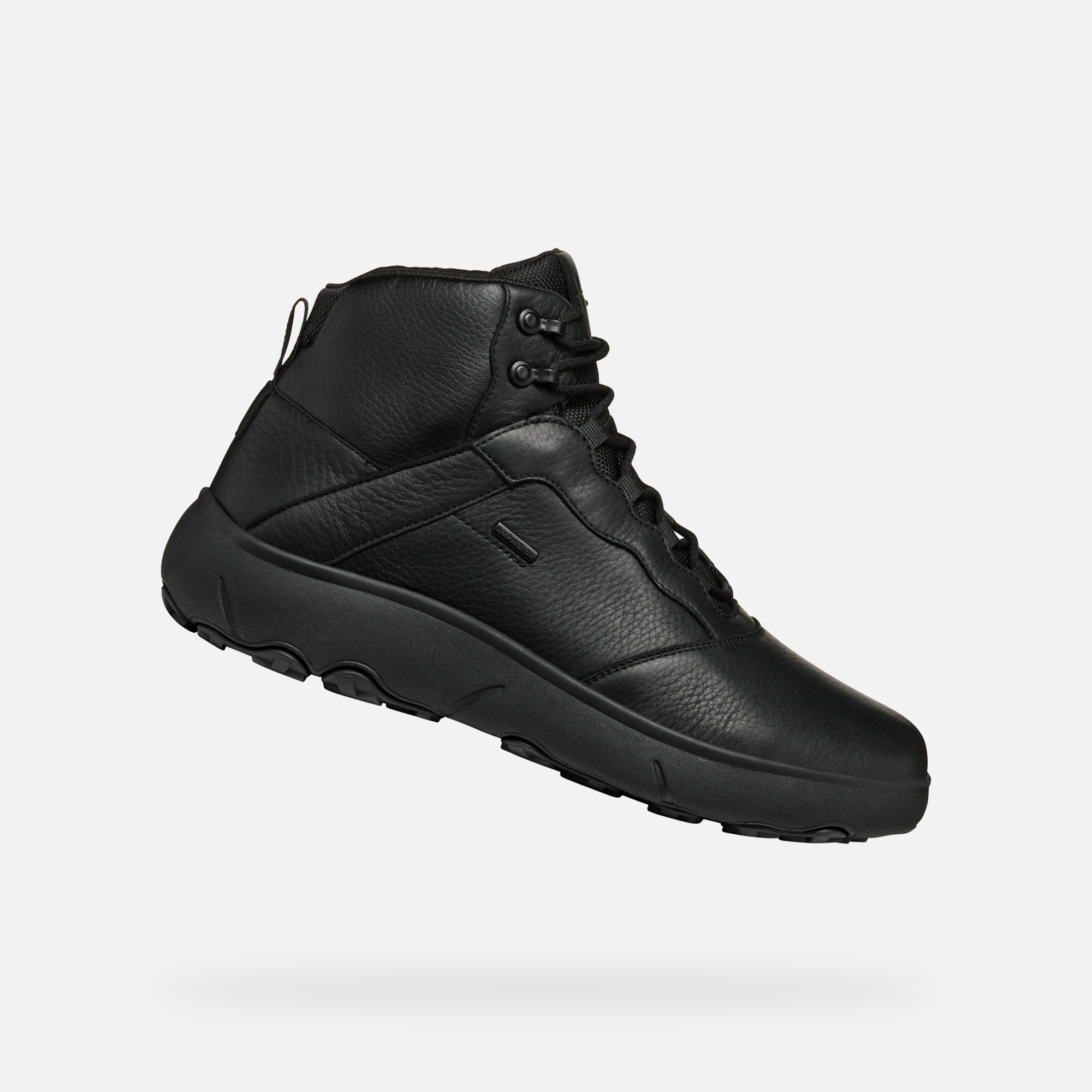 Black Mens Ankle Boots Geox Nebula + Grip AB - Men