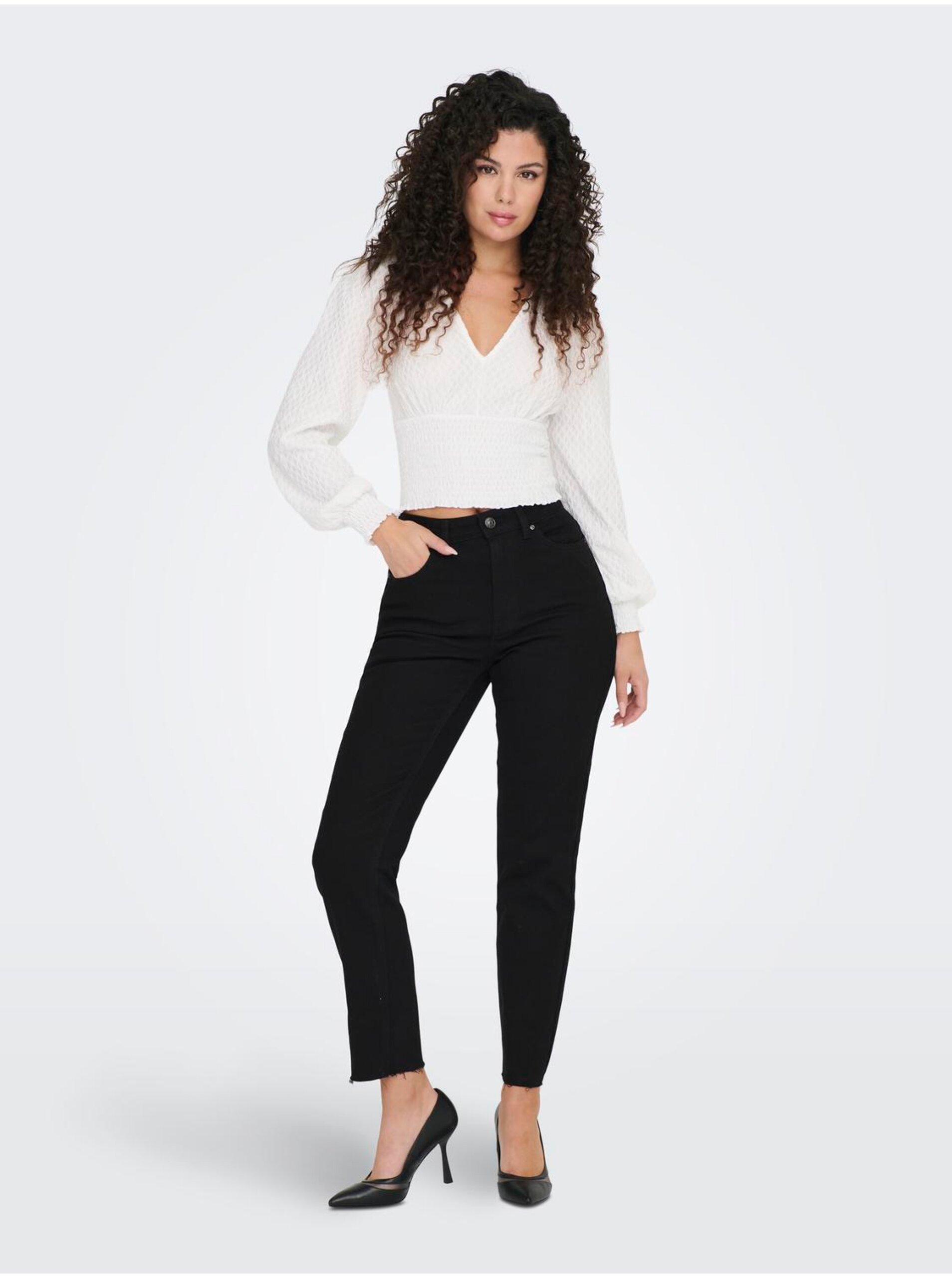 Black Straight Fit Jeans ONLY Emily - Women