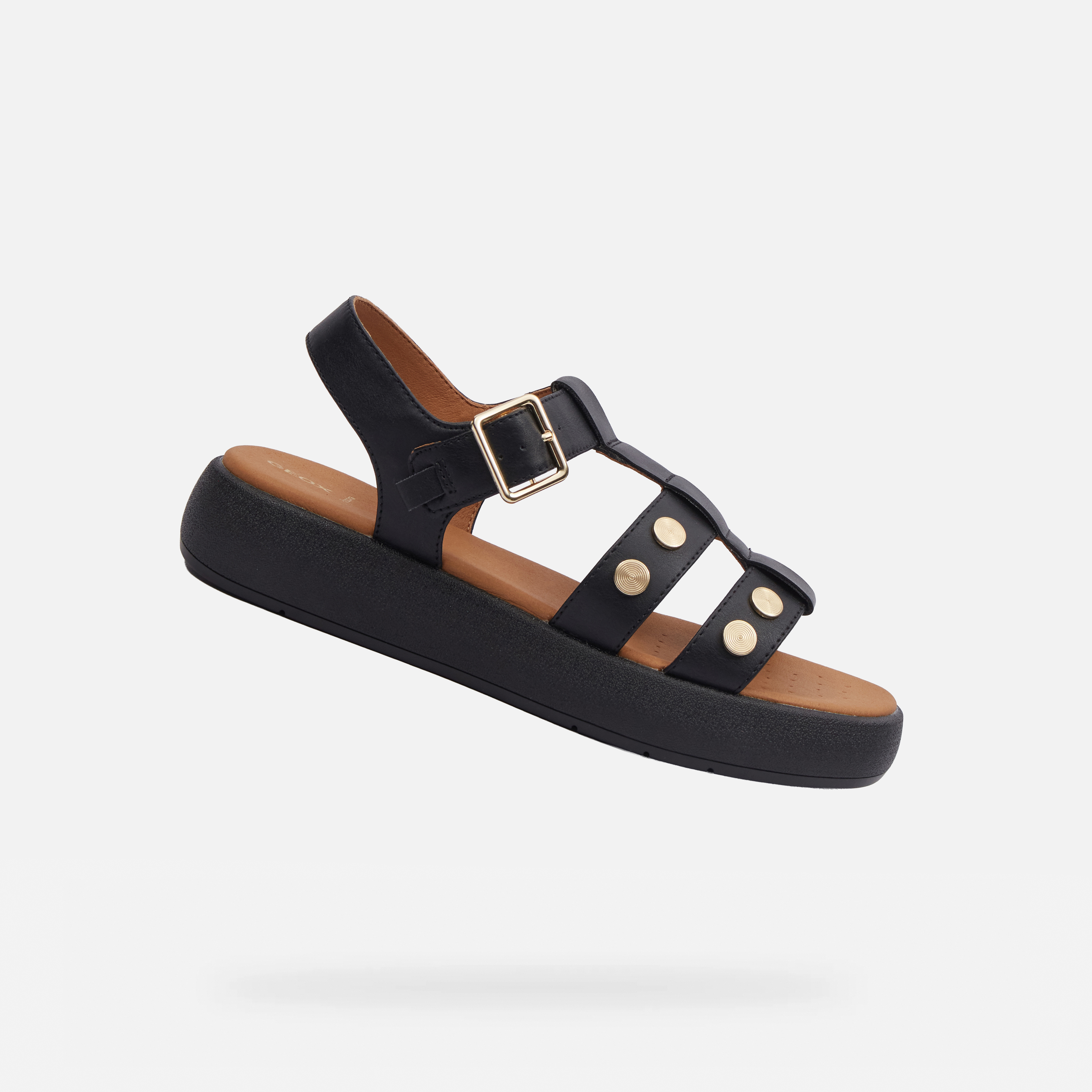 Black women&#039;s sandals Geox Camalei - Women&#039;s