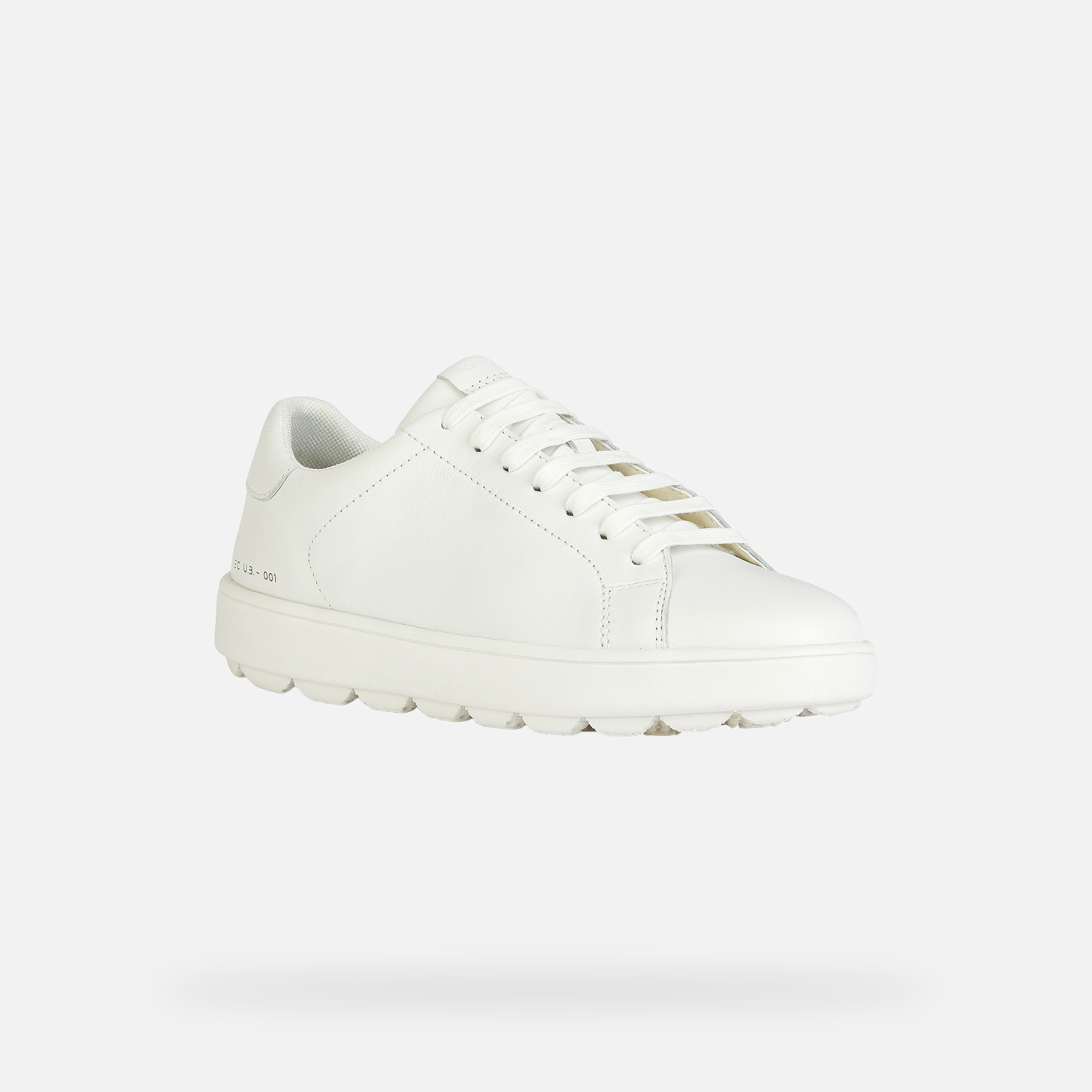 White women's sneakers Geox Spherica ECUB-1 - Women's
