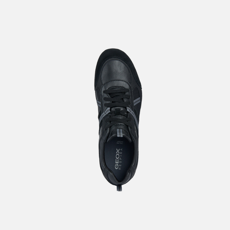 Black men's sneakers Geox Ravex - Men's