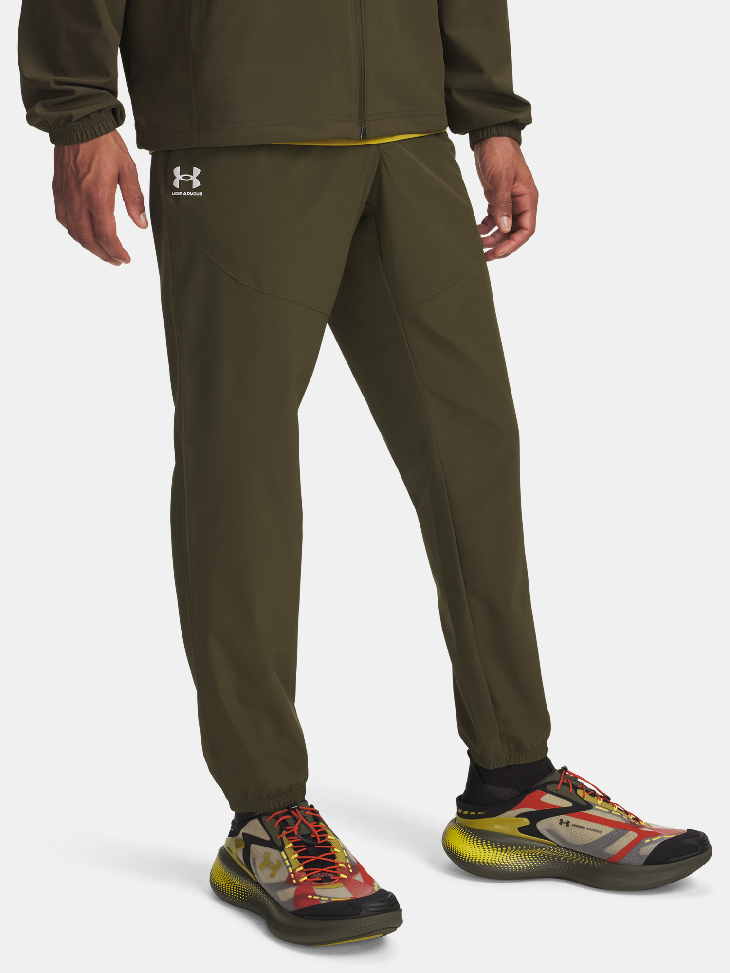 Men&#039;s Under Armour UA Vibe Woven Jogger-GRN Sweatpants - Mens