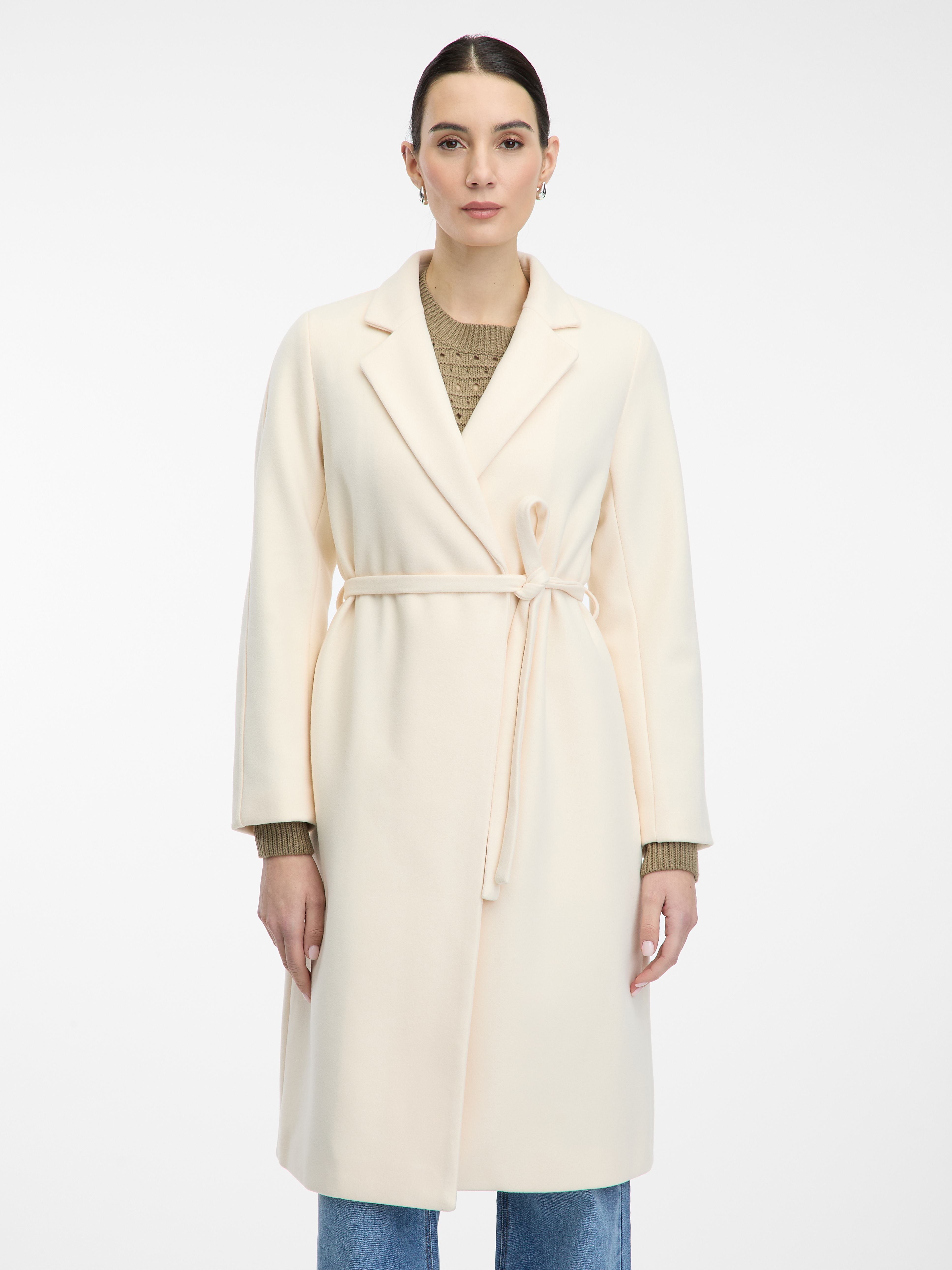 Cream women's coat ORSAY - Women's
