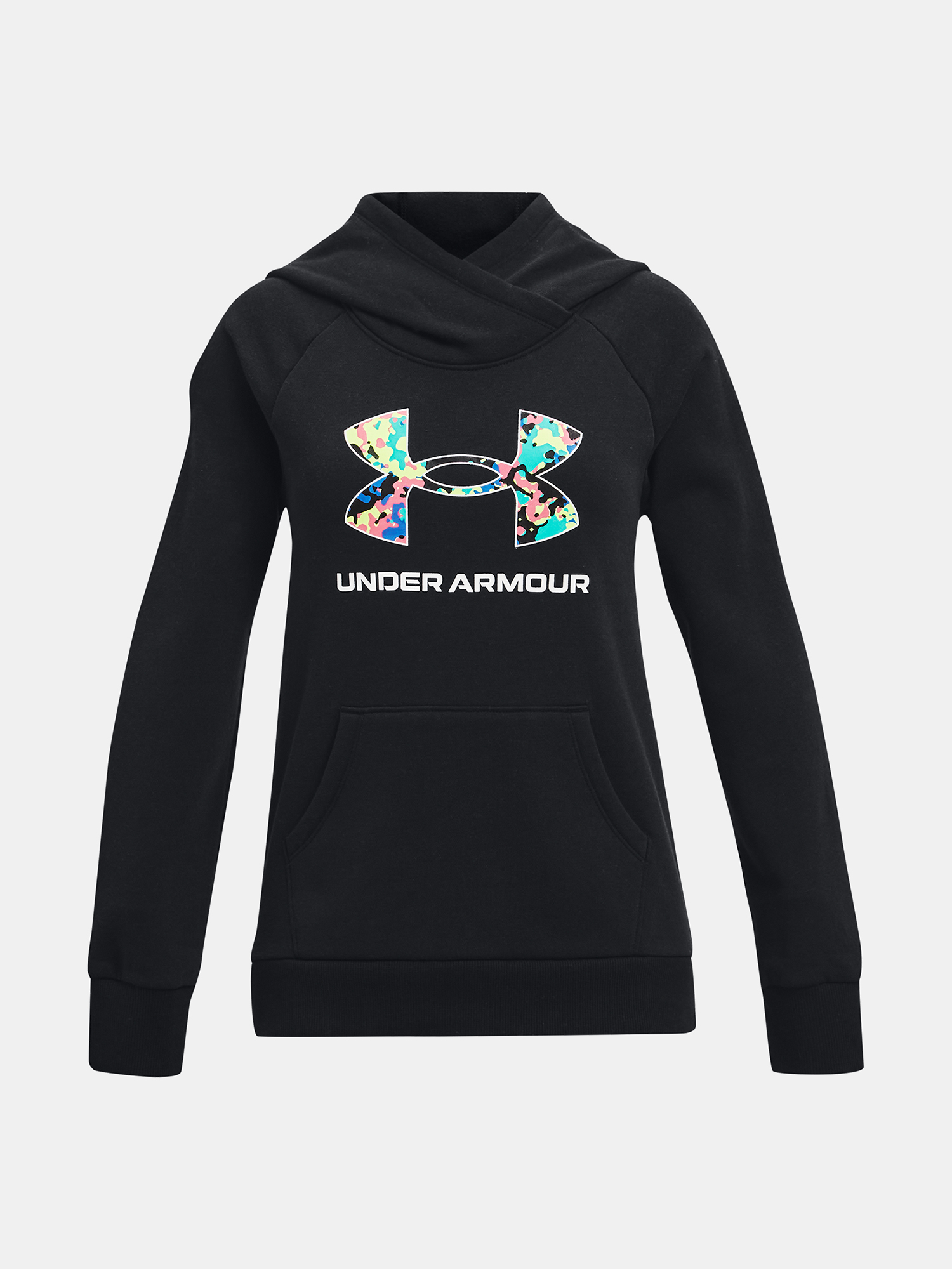 Levně Under Armour Mikina Rival Logo Hoodie-BLK - Holky