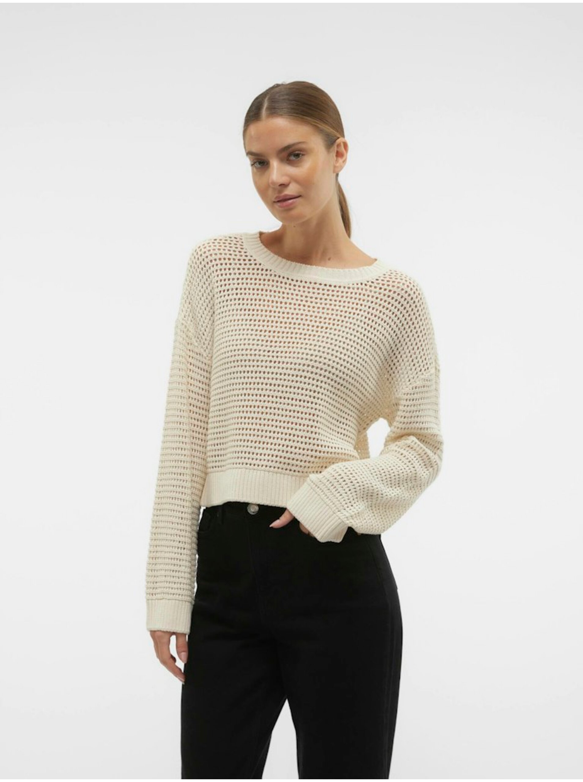 Beige women's sweater Vero Moda Madera - Women