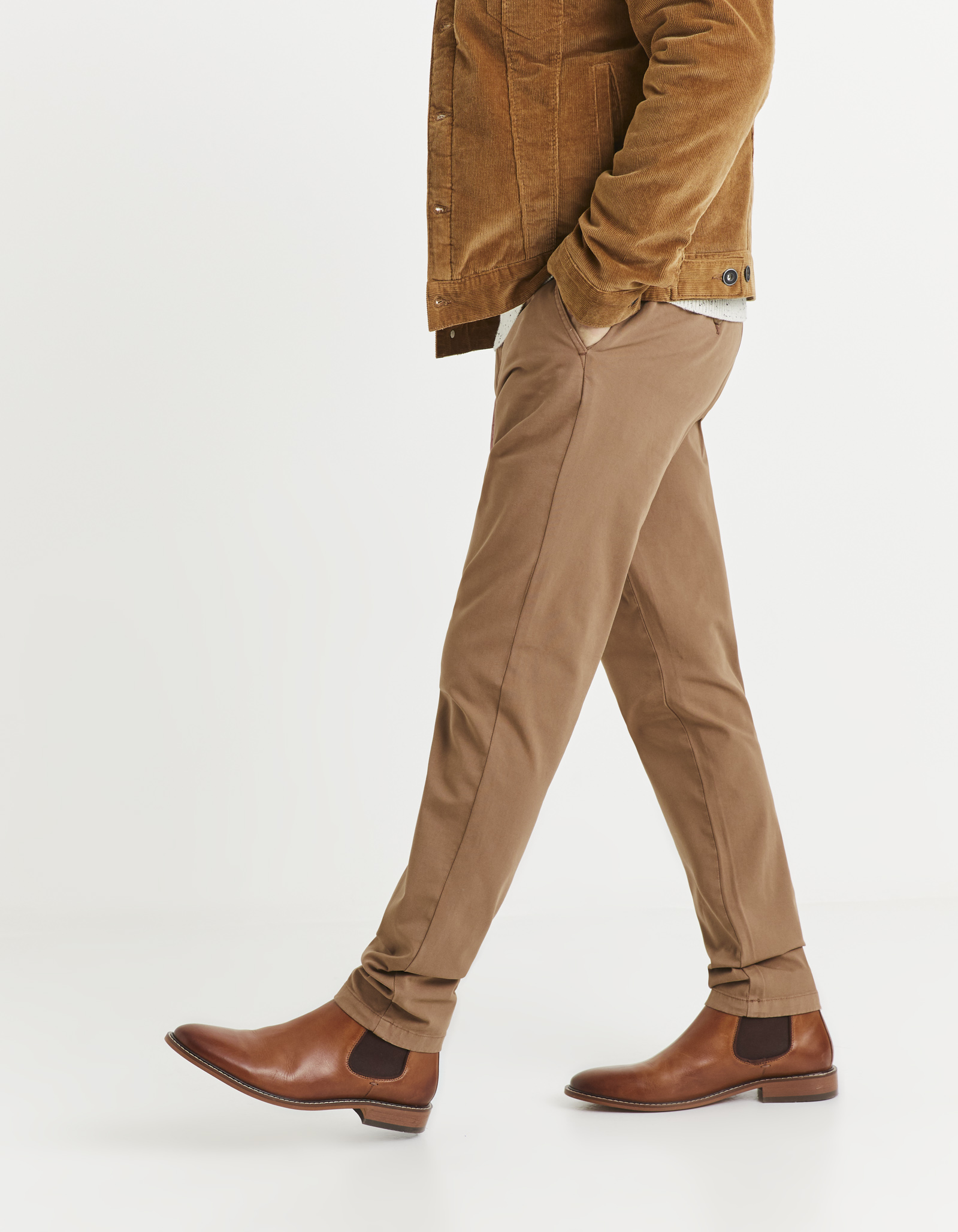 Pantaloni casual pentru barbati Celio - maro