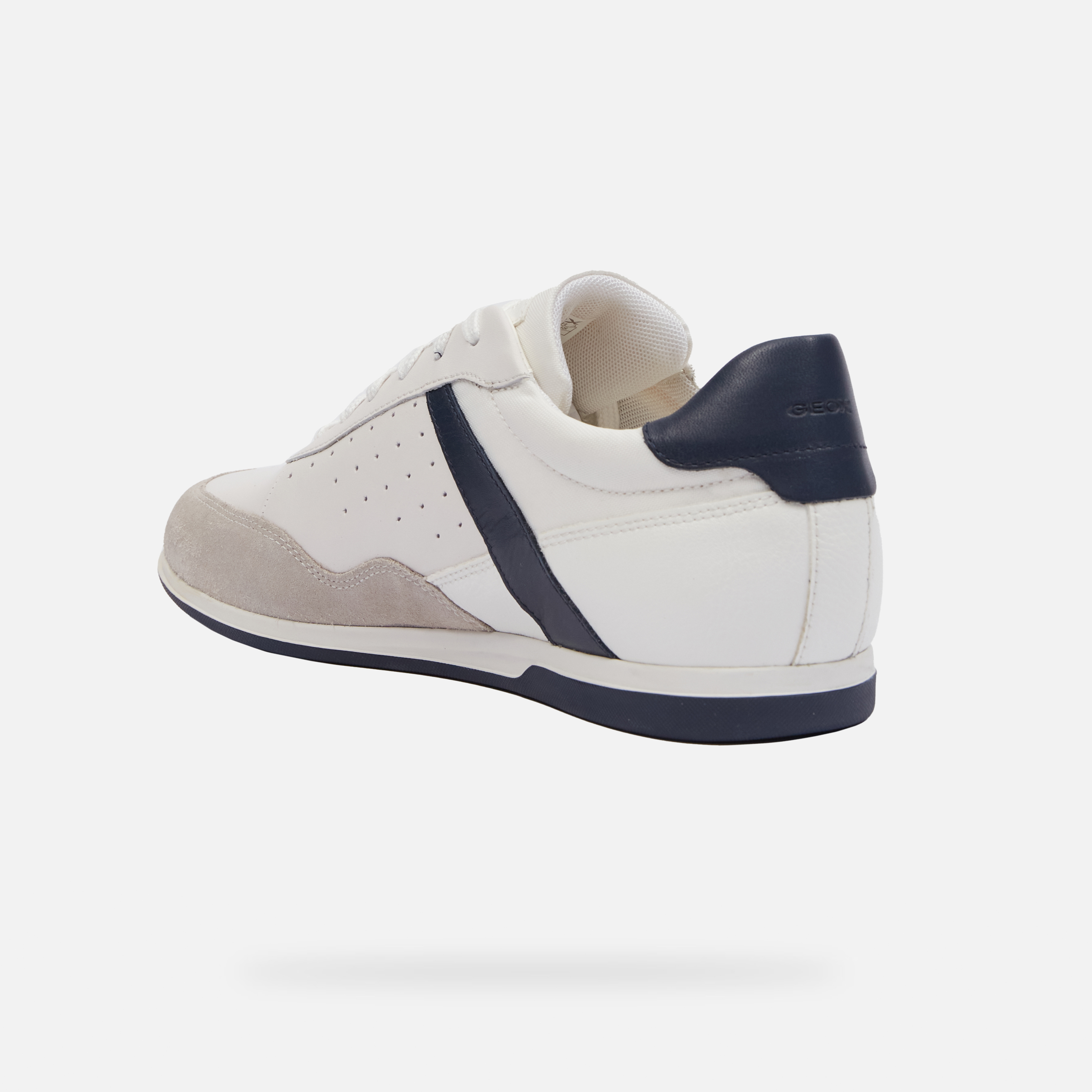 White men's sneakers Geox Renan - Men's