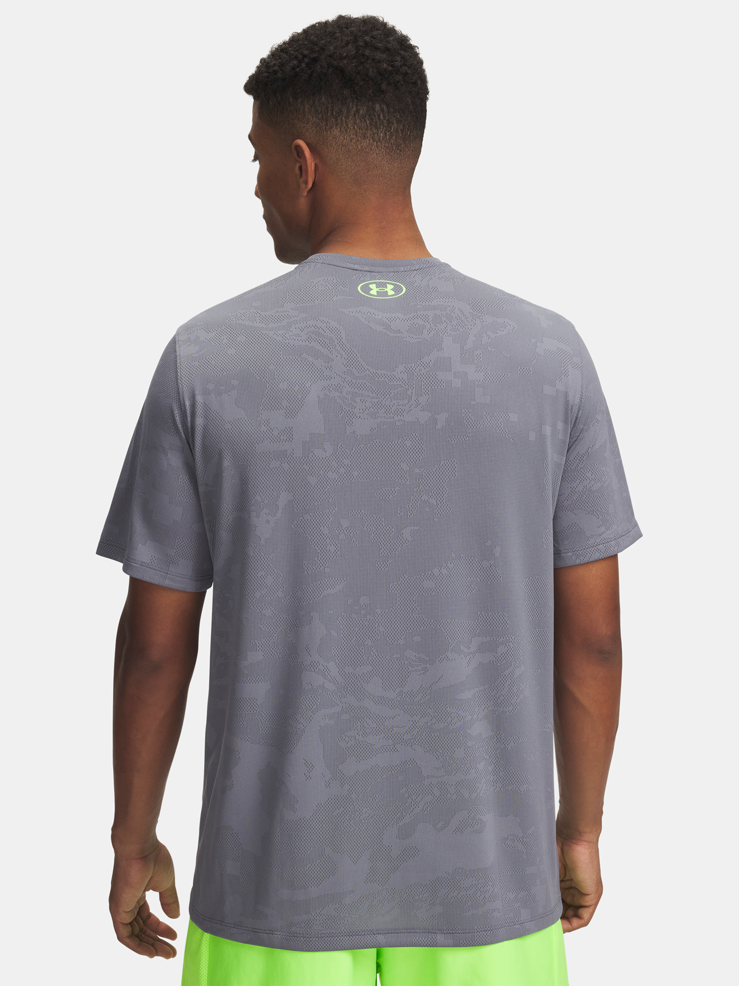 Men's Under Armour UA Tech Vent Jacquard SS-GRY T-Shirt - Mens