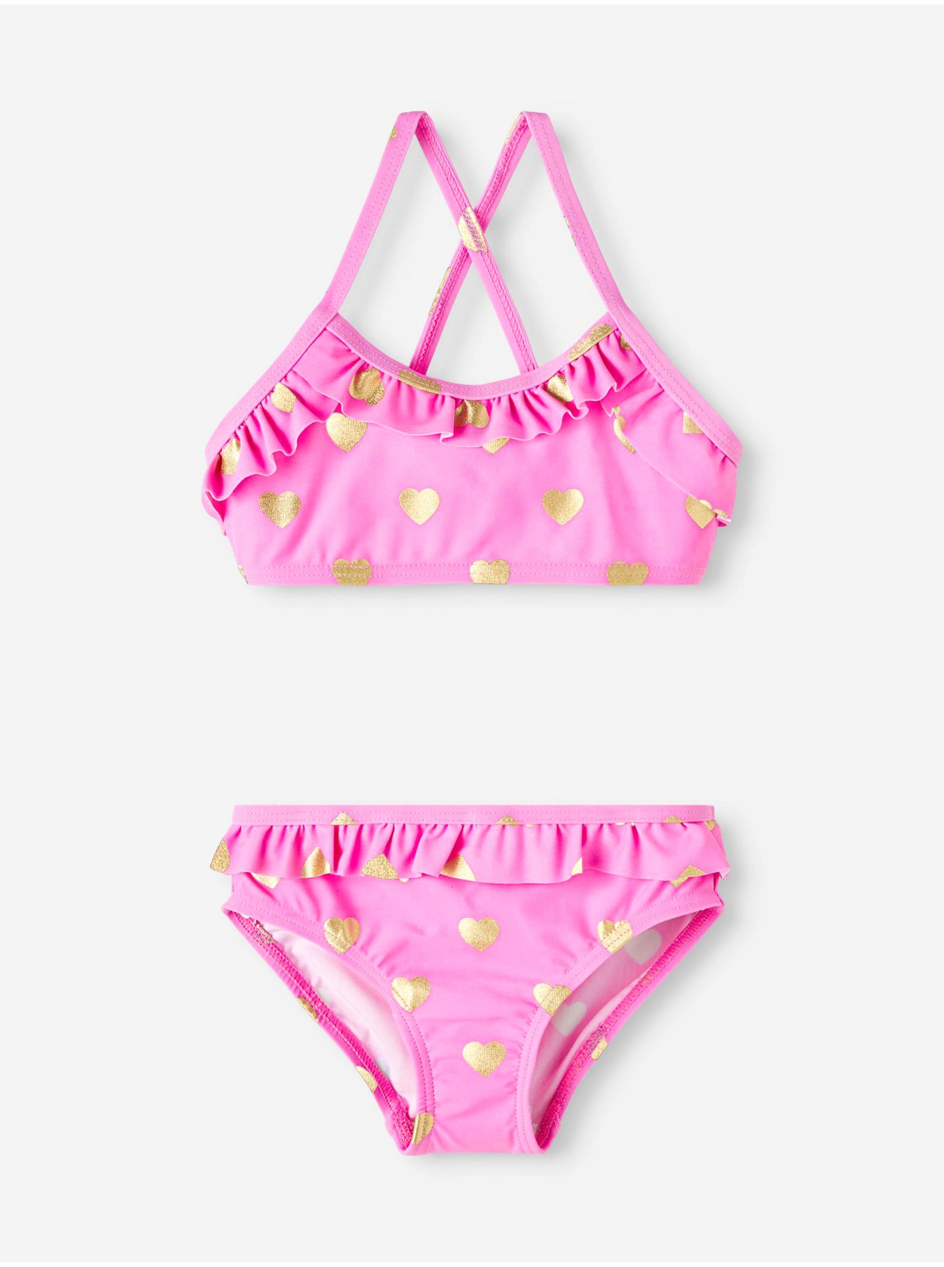 Pink Girly Patterned Swimwear name it Zuma - Girls