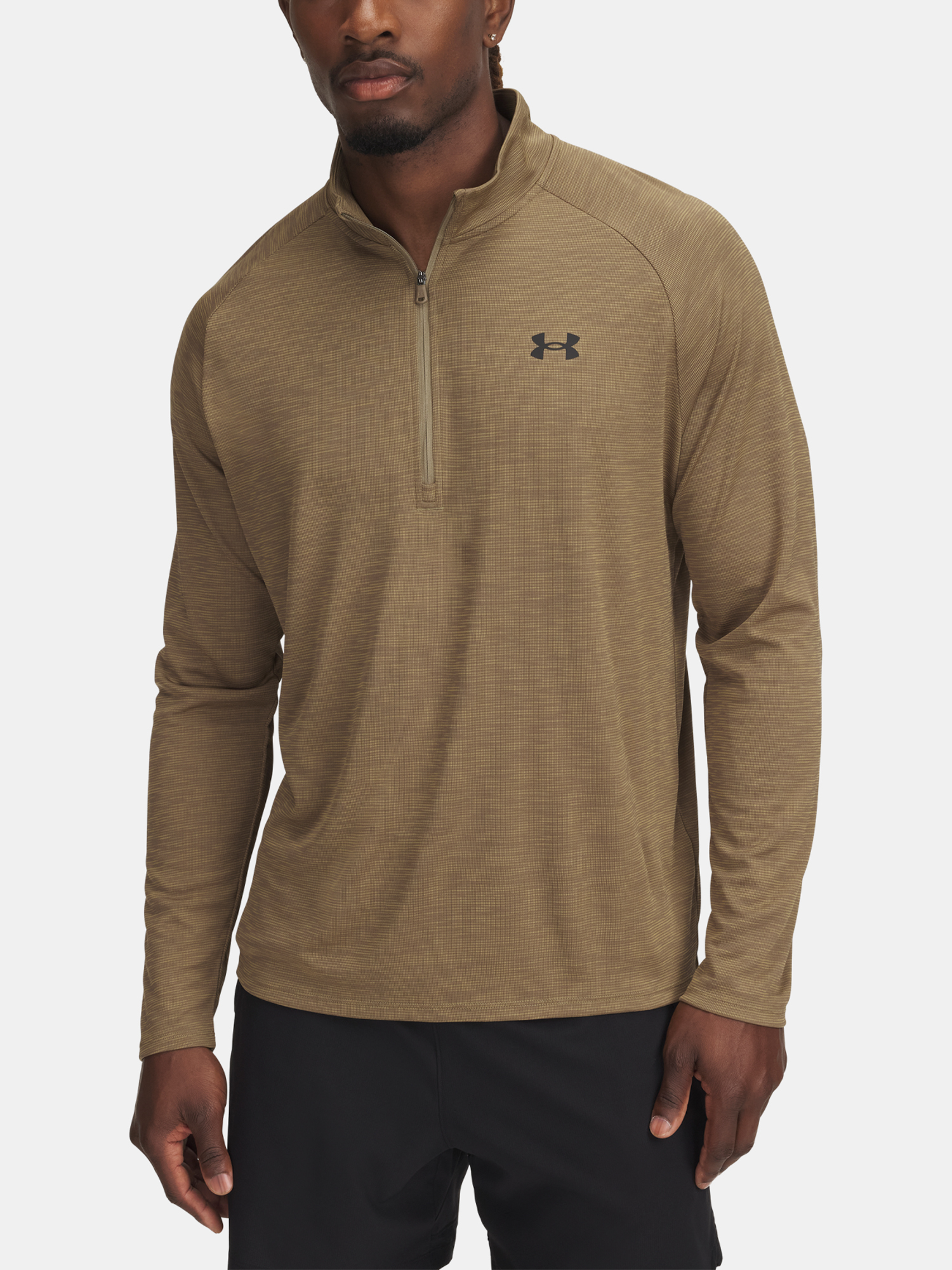 Mens T-shirt Under Armour UA Tech Textured 1/2 Zip - Mens