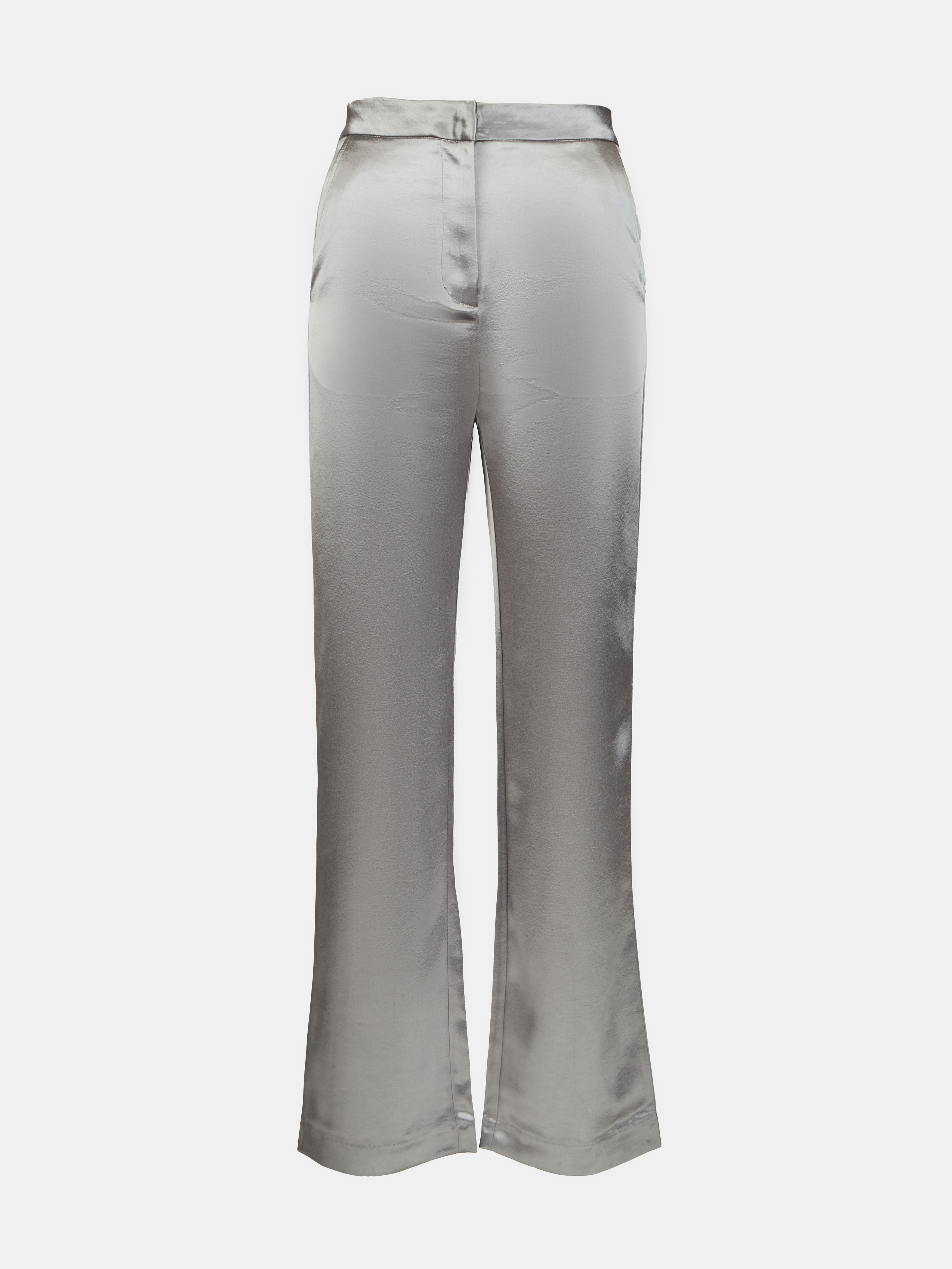 Strieborné saténové nohavice ORSAY