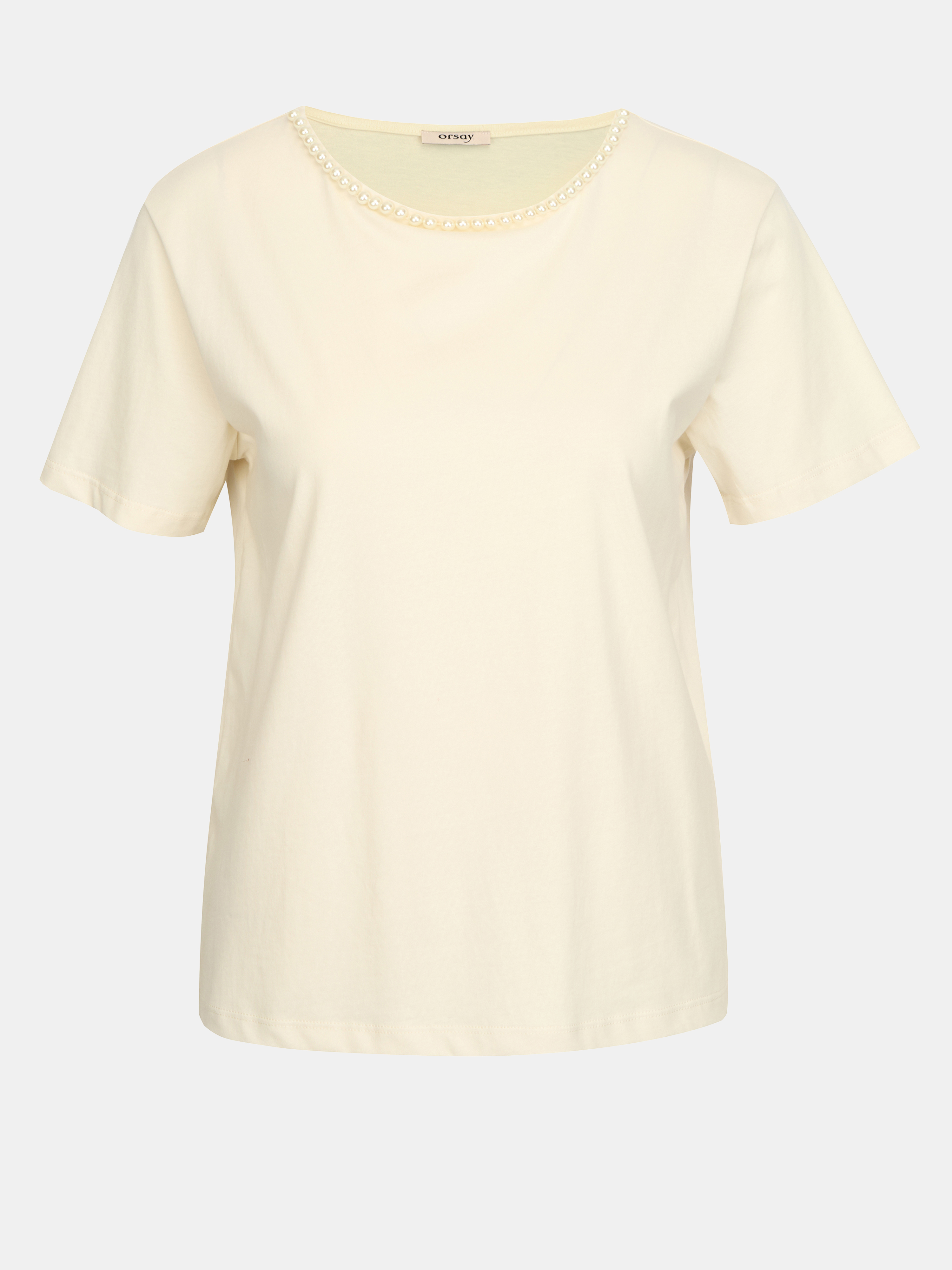 Krémové dámské triko s aplikací ORSAY