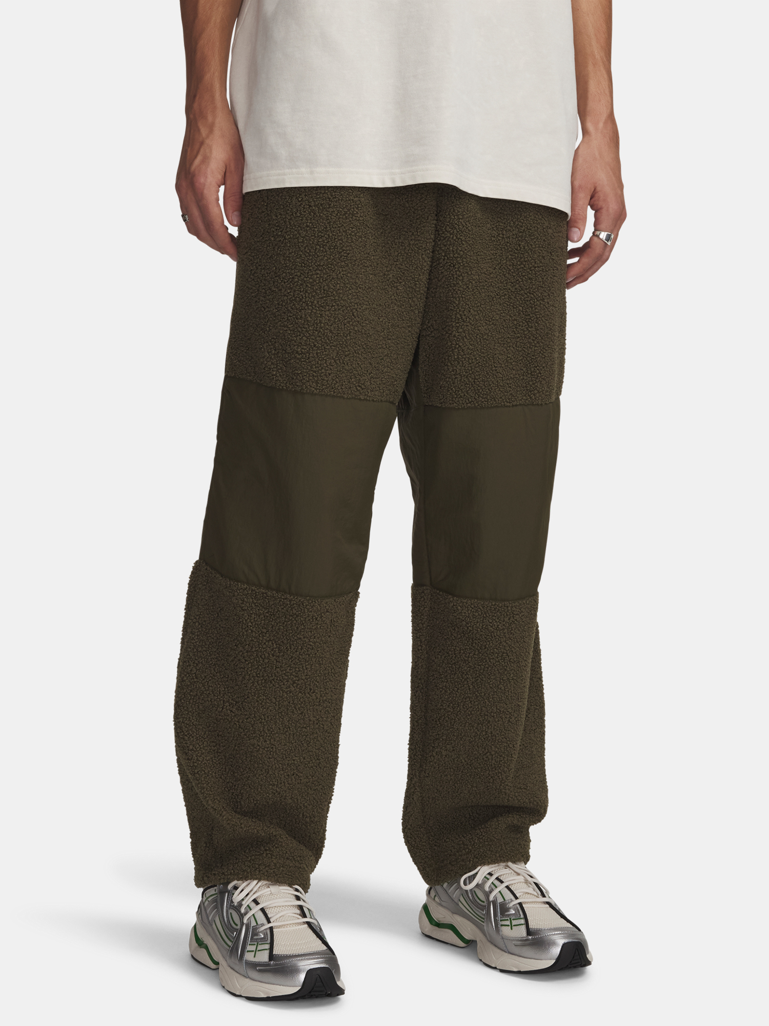 Under Armour UA High Pile Fleece Pants-GRN Men&#039;s Sports Trousers - Mens