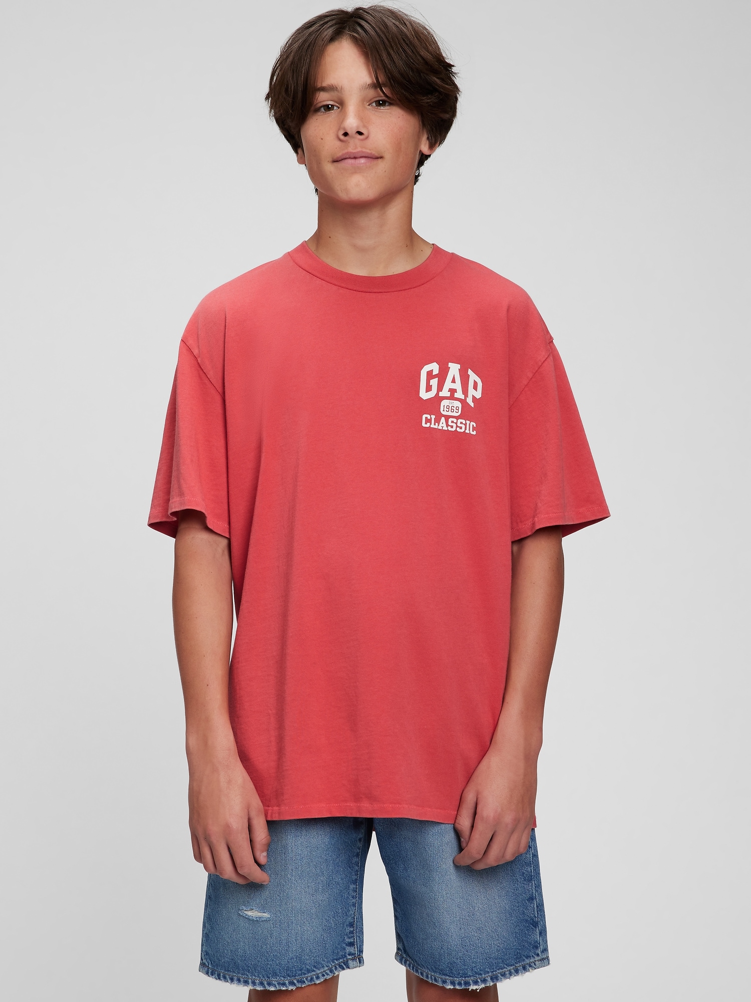 Levně GAP Teen organic tričko logo Classic - Kluci