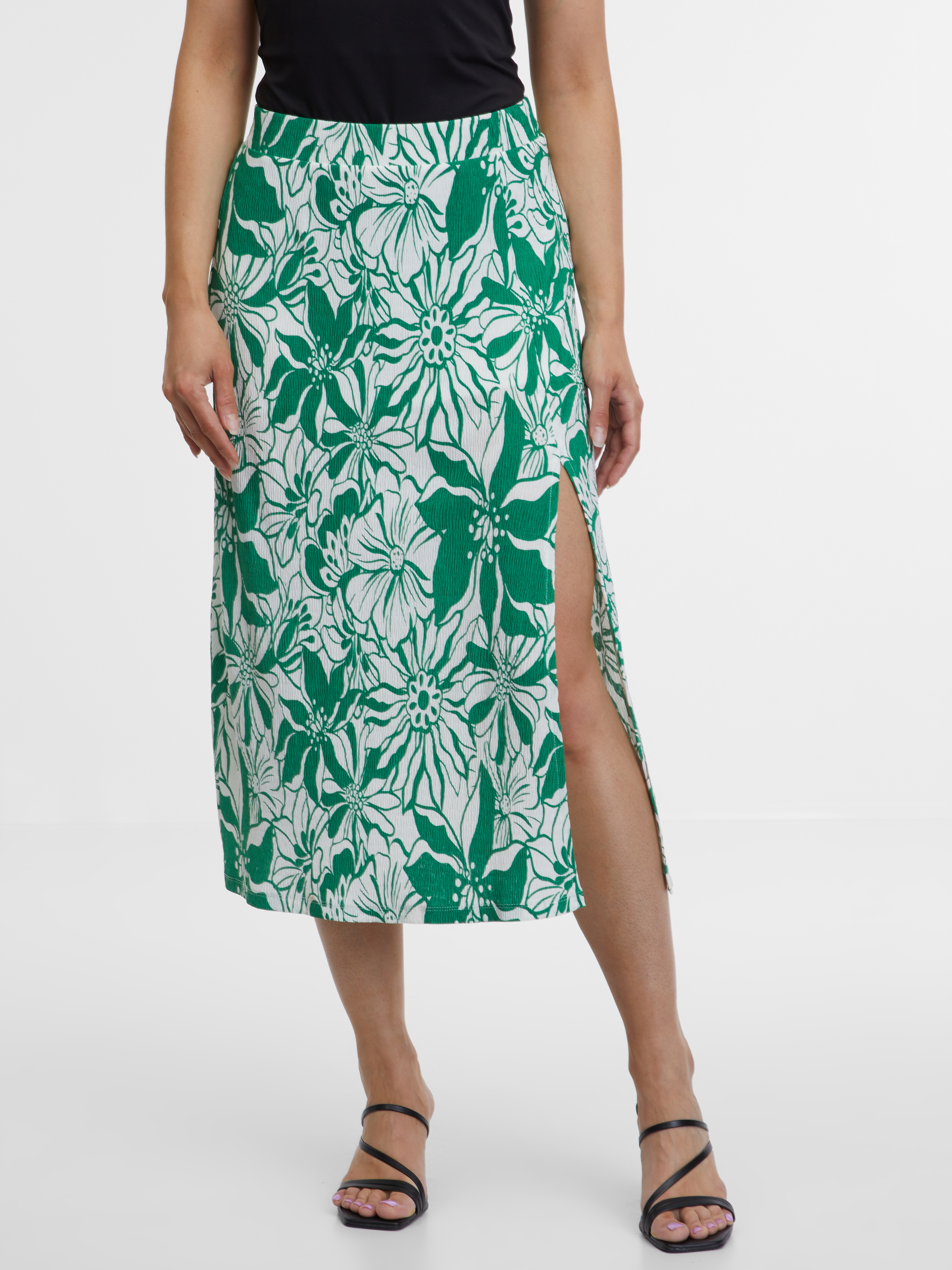 Orsay Green Women's Patterned Skirt - Women's