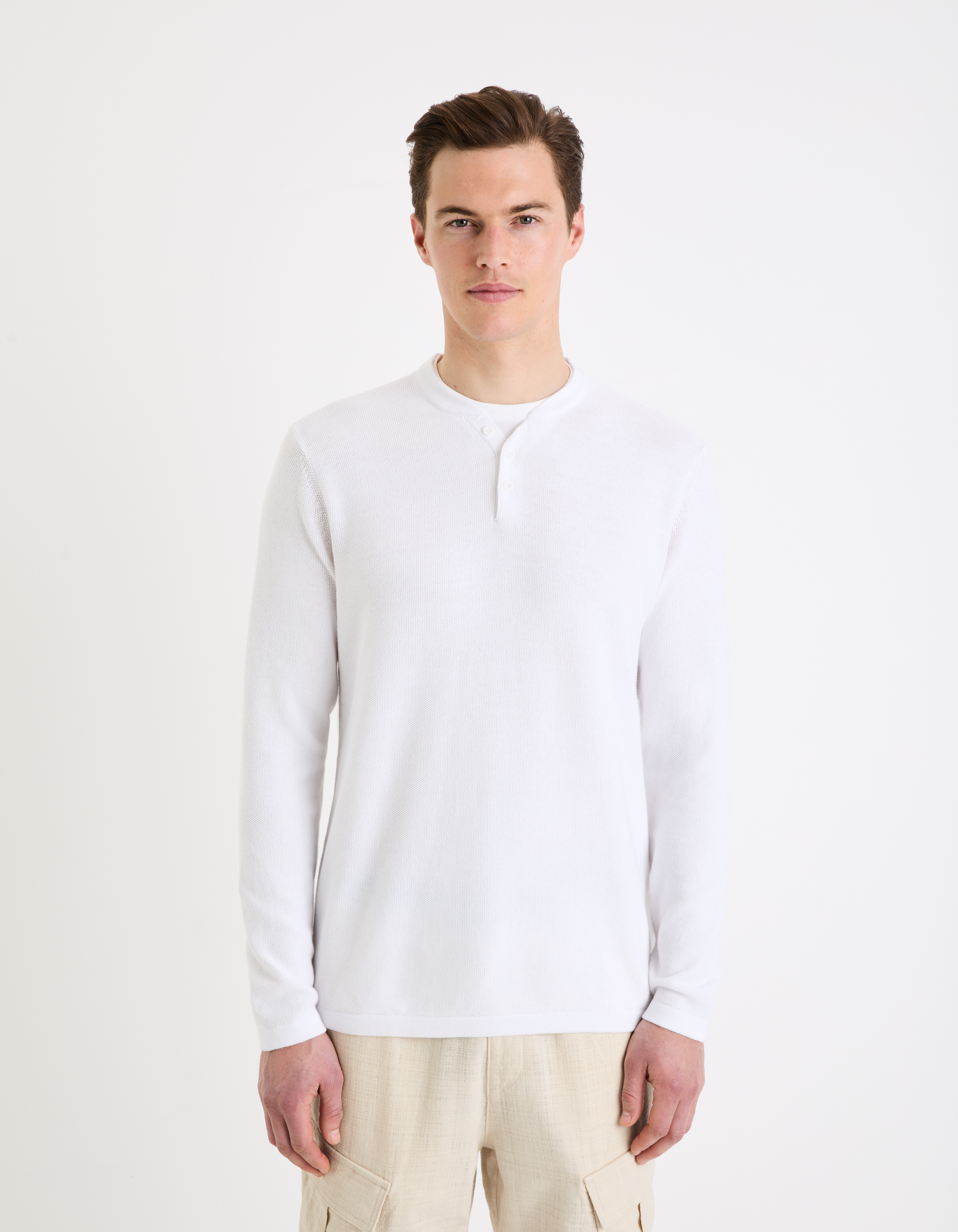 Celio Henley Genicolo Sweater - Men's