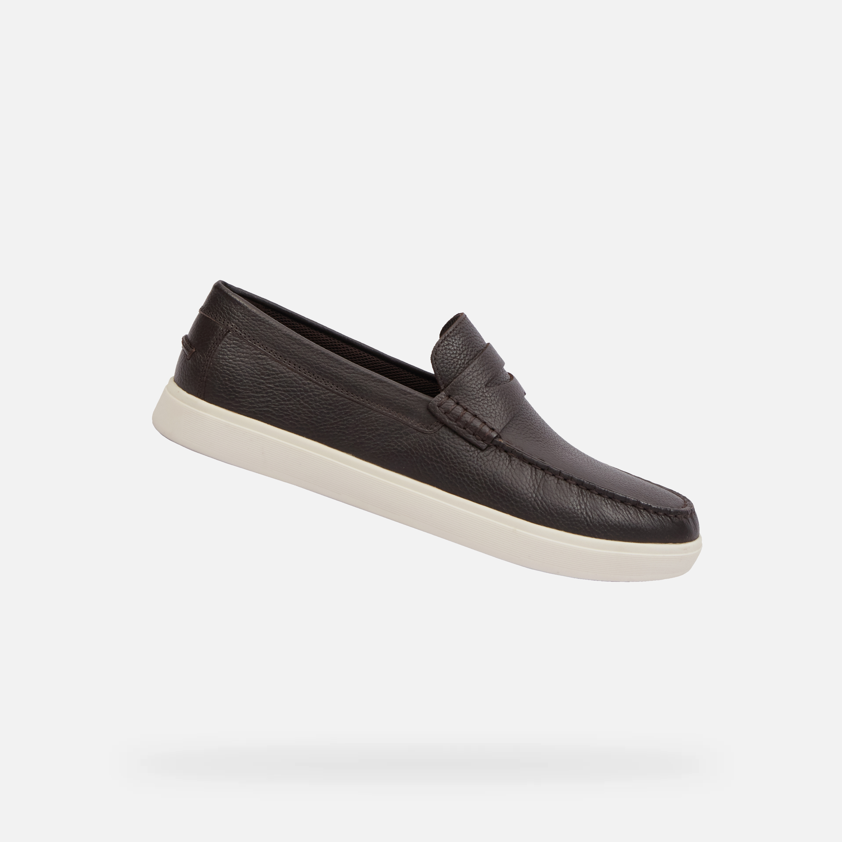 Brown men&#039;s moccasins Geox Avola - Men&#039;s