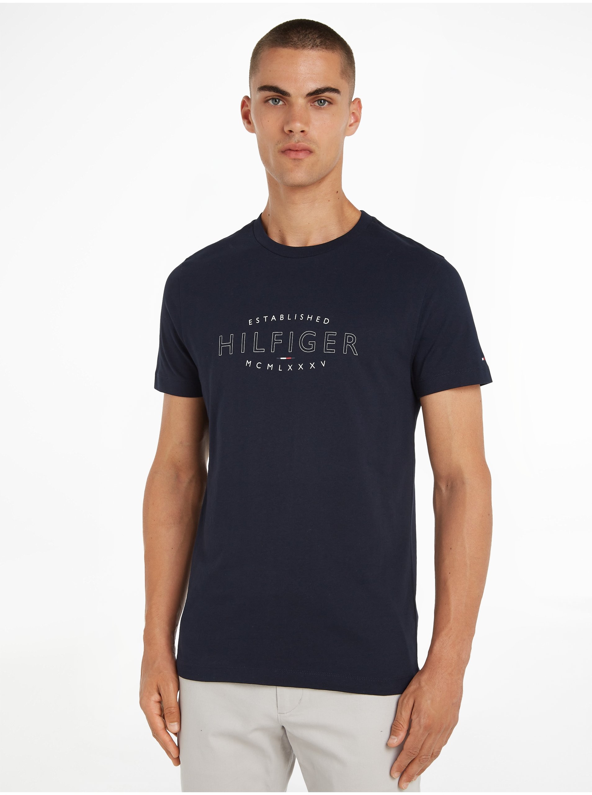Dark blue Men's T-Shirt Tommy Hilfiger Curve - Men