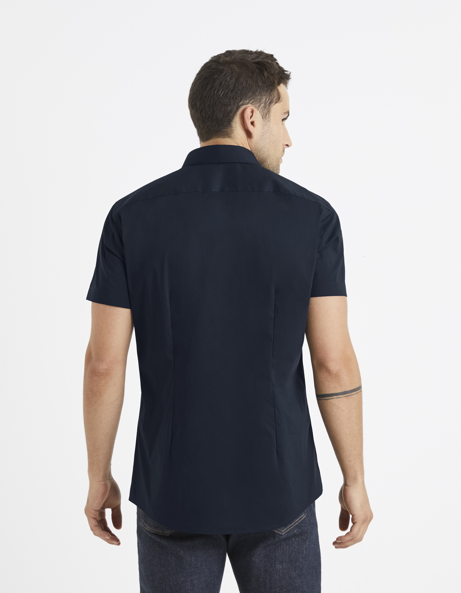 Tricouri cu maneca scurta pentru barbati Celio - albastru inchis