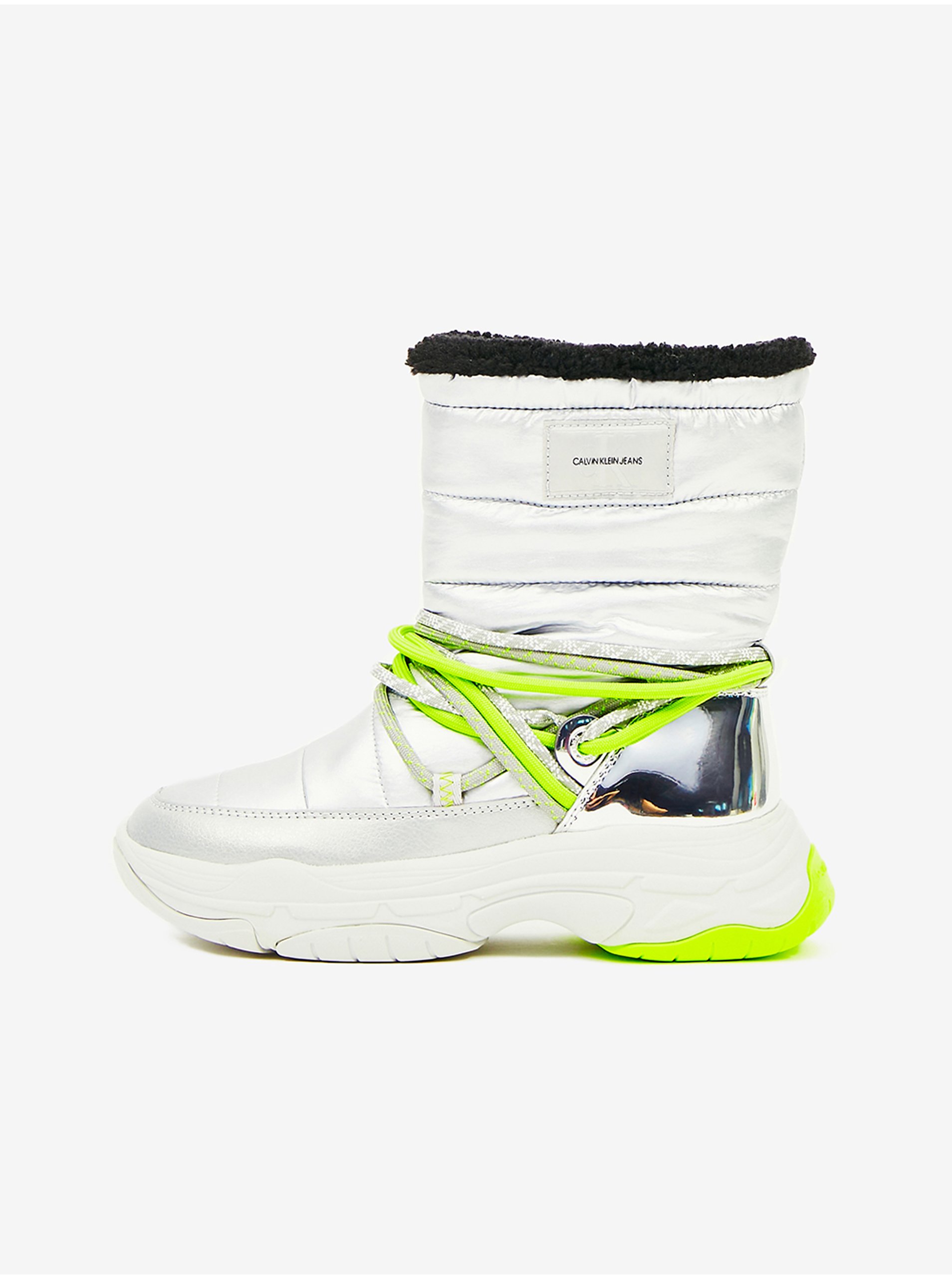 Women's snowshoes in silver color Calvin Klein Jeans - Ladies