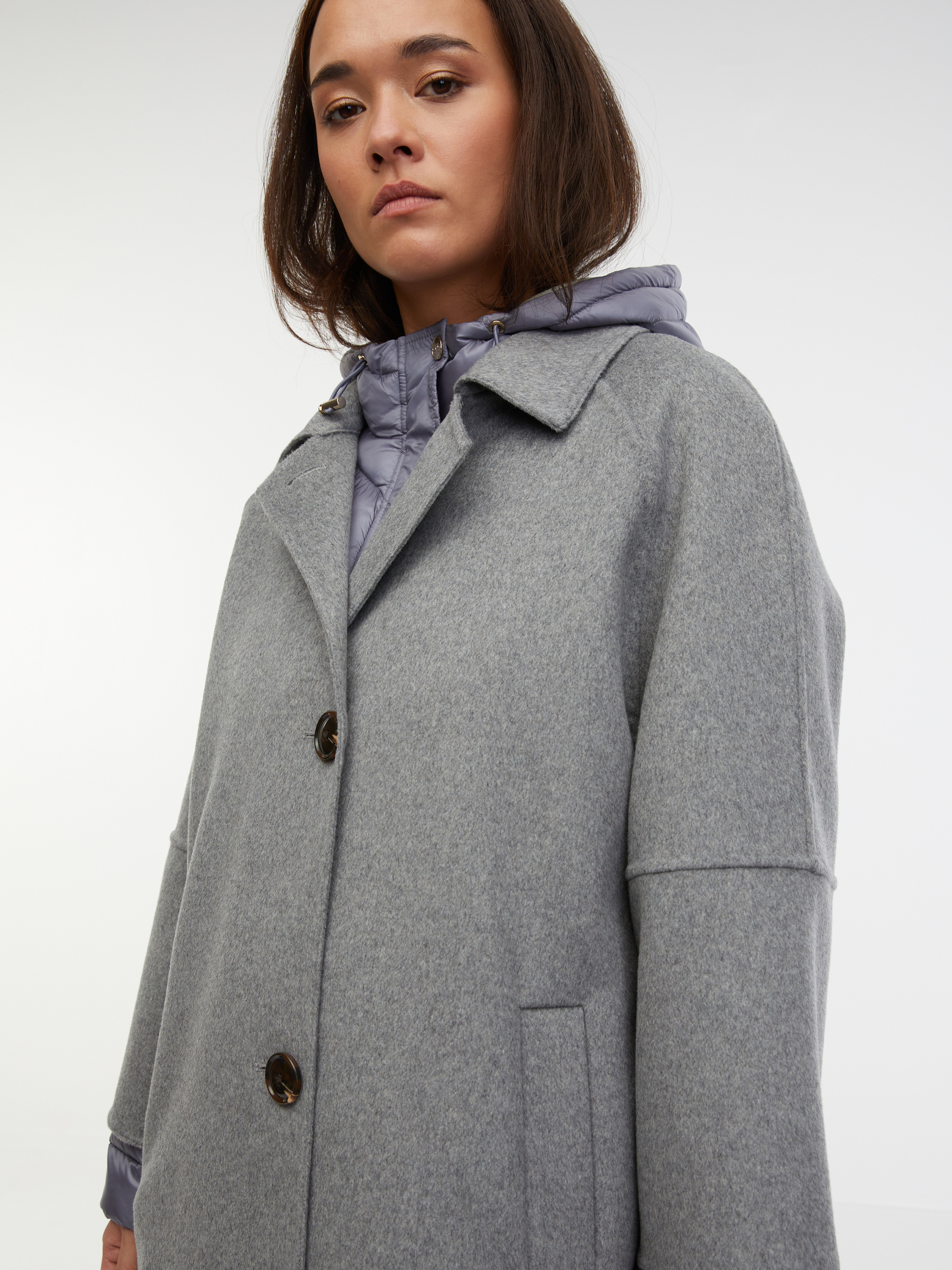 Orsay Women's Grey Wool Coat - Women's